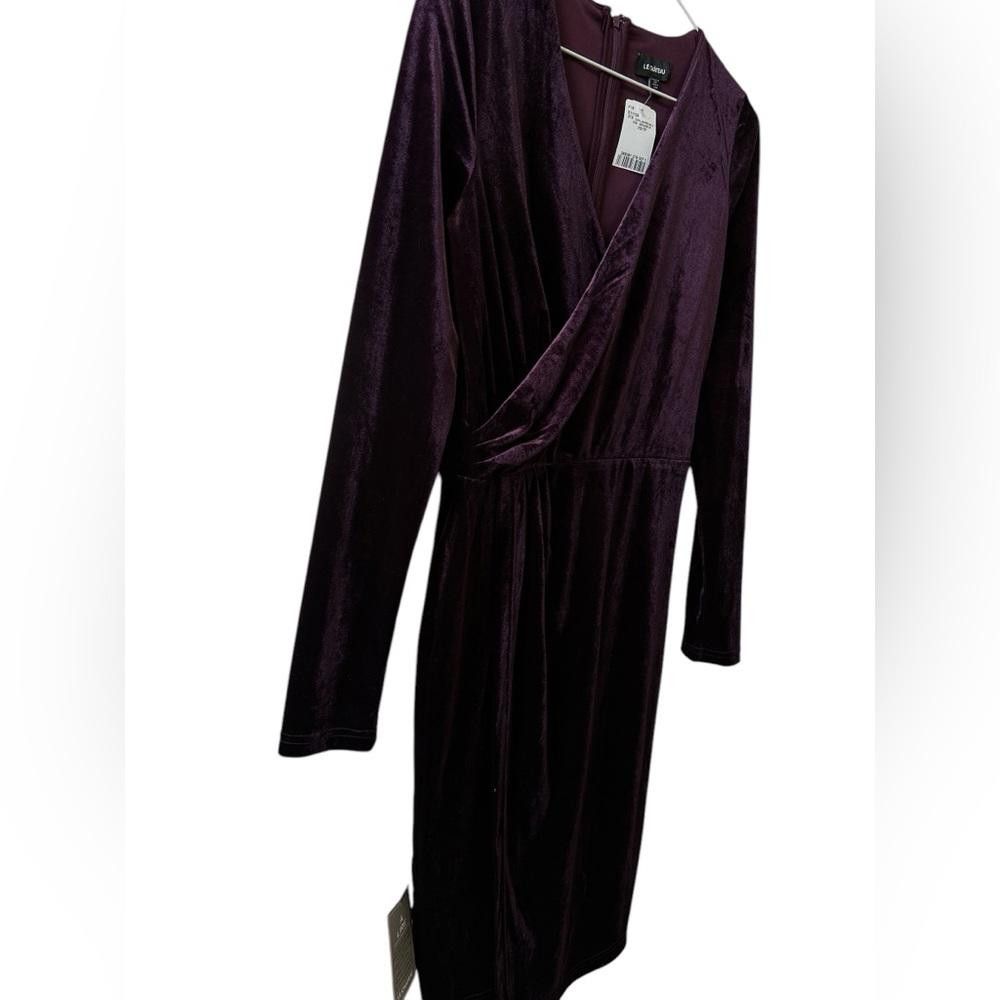 Le Chateau Le Chateau Velvet Wrap Dress Size XS / US 0-2 / IT 36-38 - 2 Thumbnail
