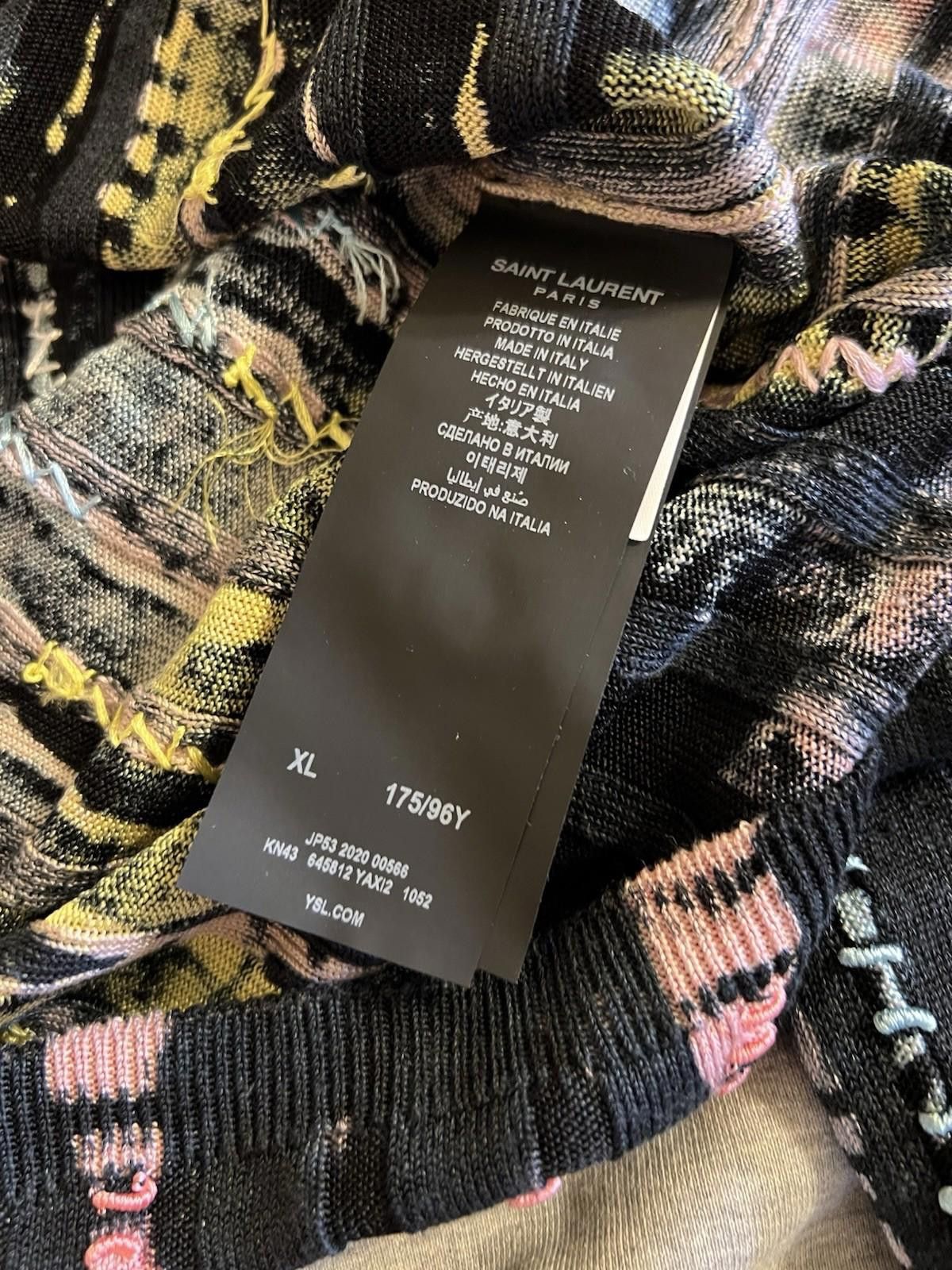 Saint Laurent Paris Saint Laurent Paris Tie Dye Linen Knit Sweater XL Size US XL / EU 56 / 4 - 6 Thumbnail