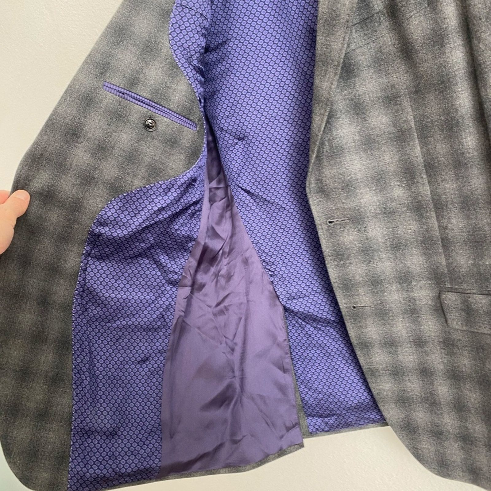 Ted Baker Ted Baker London Men's Wool Suit Blazer - 40R Size 40R - 3 Thumbnail
