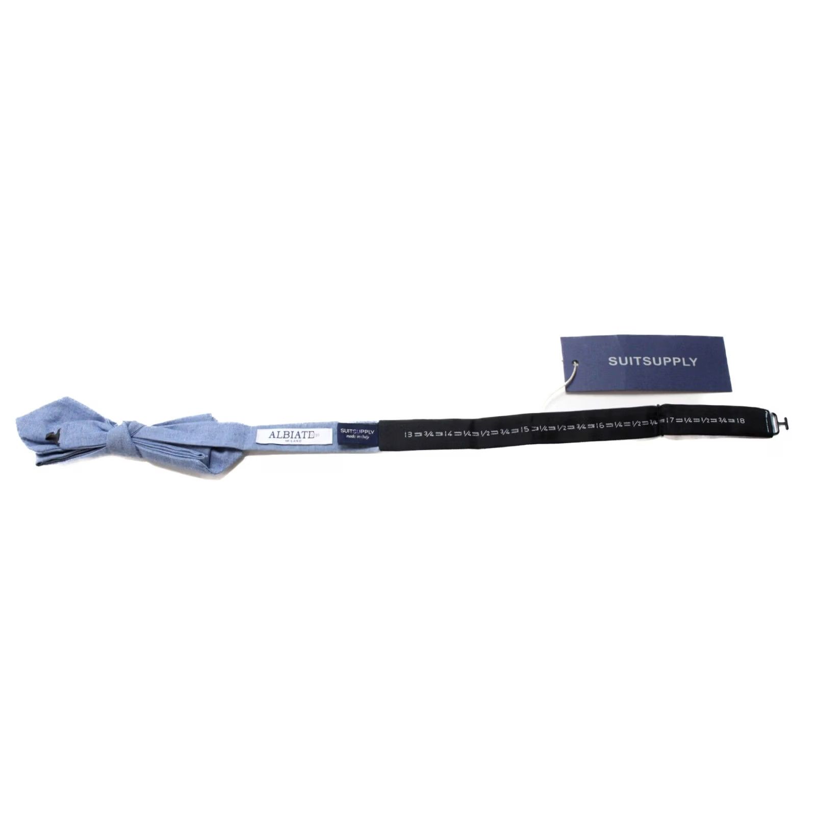 Suitsupply SUITSUPPLY Bow Tie Men's ONE SIZE Self Tied Adjustable Blue Size ONE SIZE - 2 Thumbnail