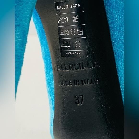 Balenciaga New Womens BALENCIAGA Velvet Printed Sock Boots Size 37","de Size US 7 / IT 37 - 11 Thumbnail