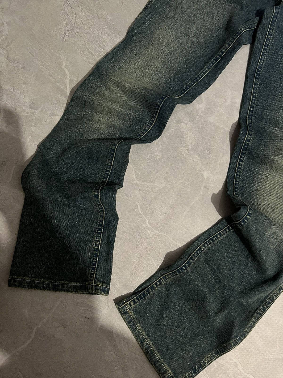 Vintage Washed Green Slim Number Nine Style / Archive Glam Avan 90s Size US 30 / EU 46 - 3 Thumbnail