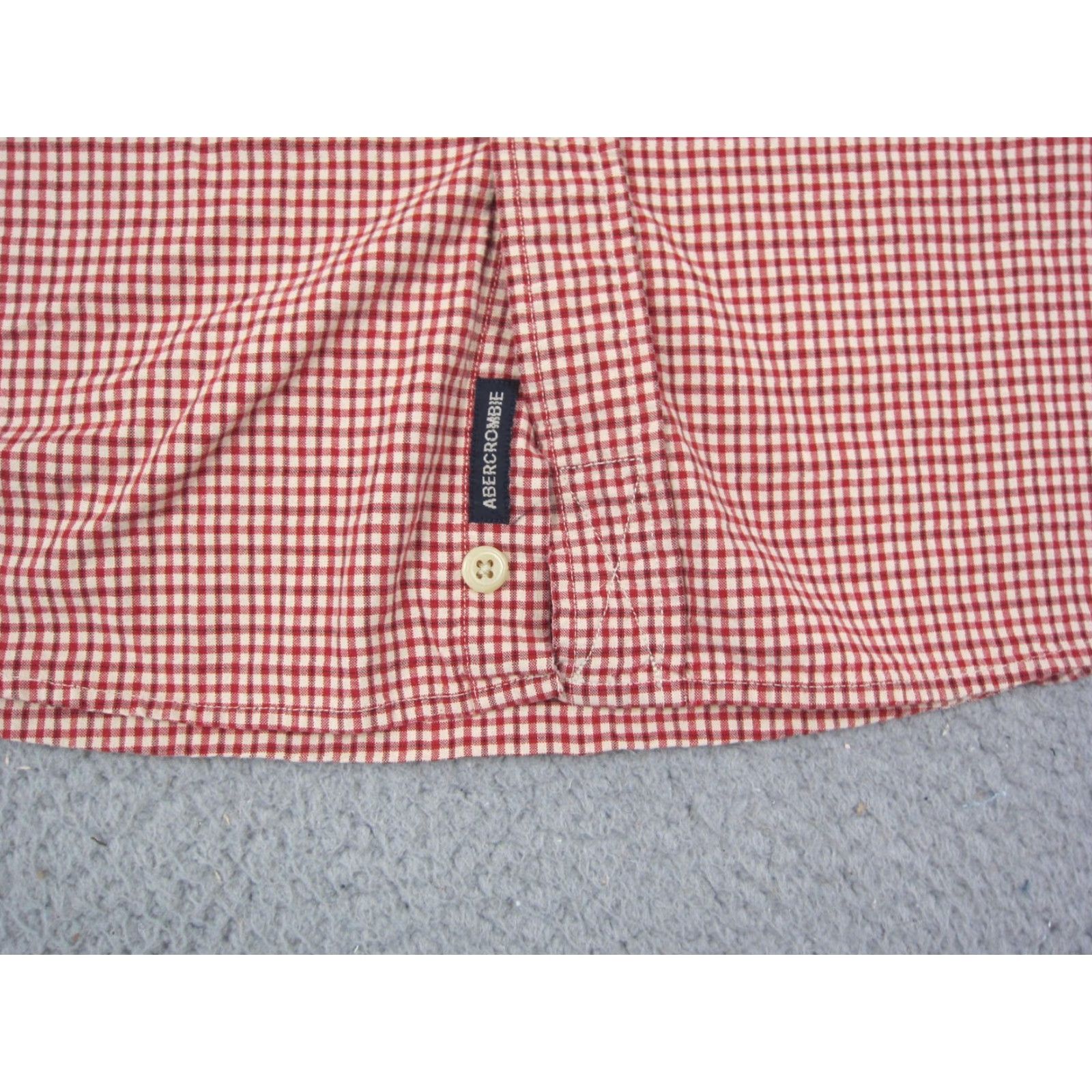 Abercrombie & Fitch Abercrombie & Fitch Shirt XL Orange Gingham Button-Up Mens Vintage No? Size US XL / EU 56 / 4 - 2 Thumbnail