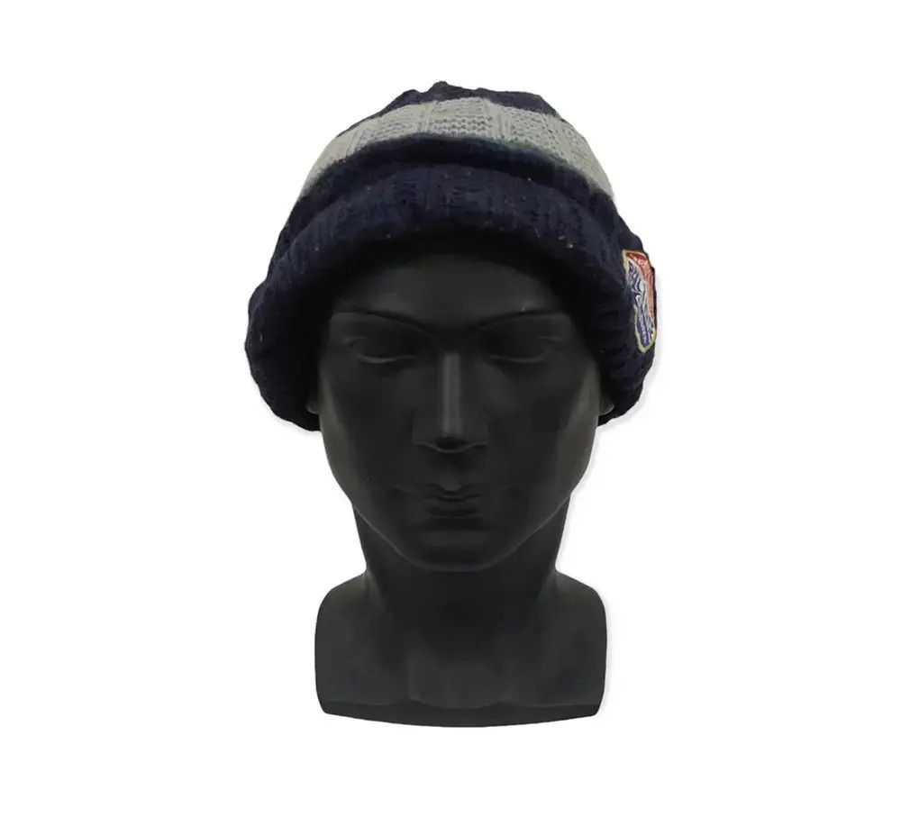Japanese Brand Japanese Brand Stripe Design Beanie Hat Size ONE SIZE - 2 Thumbnail