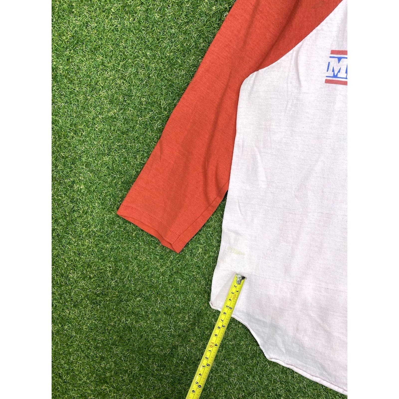 Nike VINTAGE Nike Shirt Mens Large Raglan Sleeve Baseball Tee Masters Grand Prix 90s Size US L / EU 52-54 / 3 - 3 Thumbnail