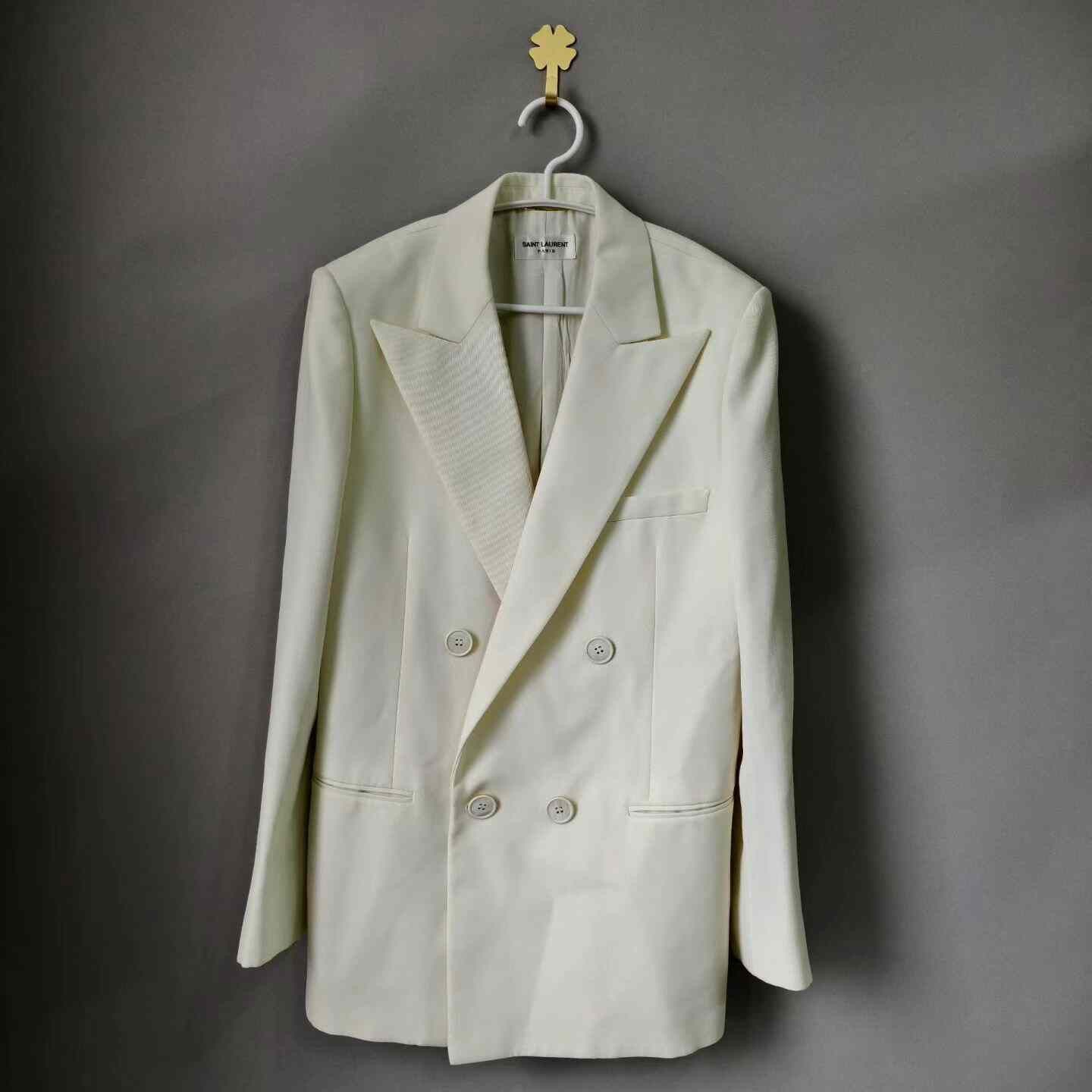 Saint Laurent Paris Yves Saint Laurent Double-Breasted Blazer Size S / US 4 / IT 40 - 1 Thumbnail