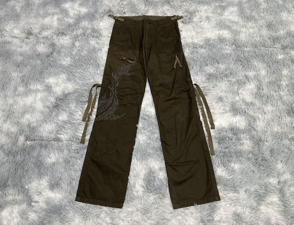 291295=Homme 🔥Rare Archived 291295 Homme Tribal Bondage Cargo Pants Size US 30 / EU 46 - 1 Thumbnail