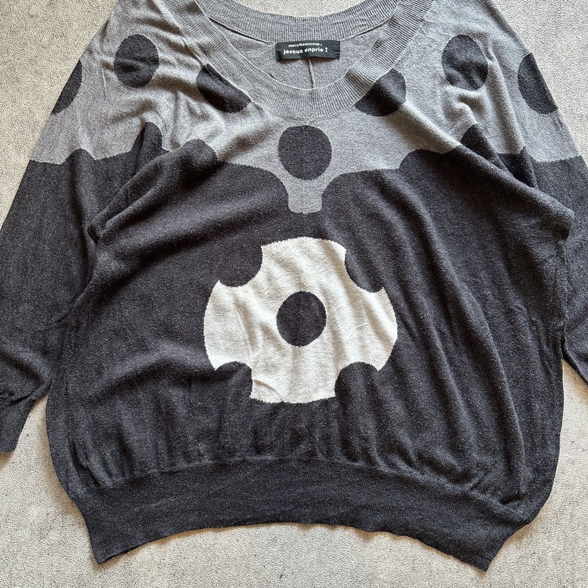 Issey Miyake × Japanese Brand × mercibeaucoup 90s Iconic Mercibeaucoup Jevous Enprie Issey Miyake Knitwear Size US L / EU 52-54 / 3 - 2 Thumbnail