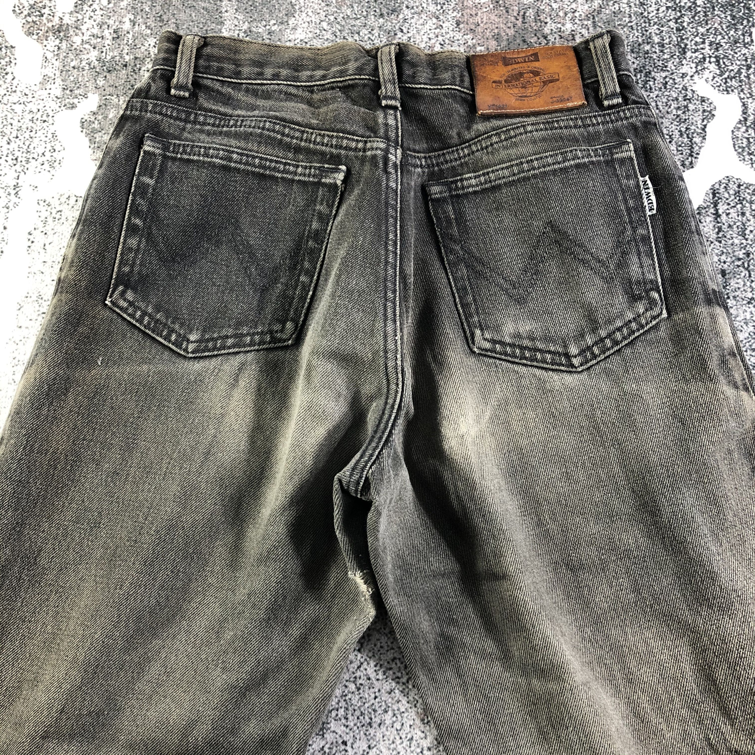 Edwin Vintage Edwin Jeans Faded Black Denim KJ2527 Size US 27 - 4 Thumbnail