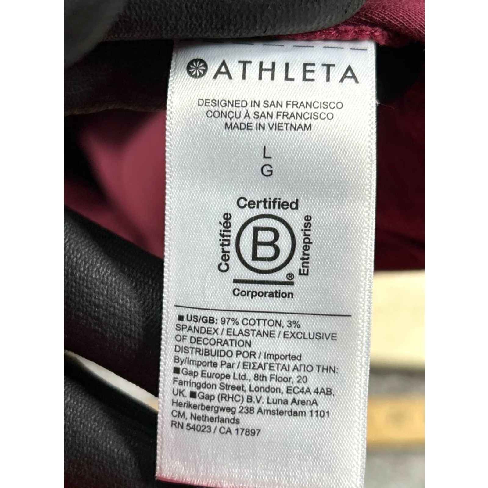 Athleta Athleta Hoodie Womens Large Red Yoga Pullover Size L / US 10 / IT 46 - 4 Thumbnail