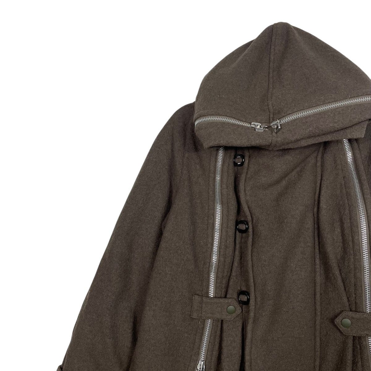 Final Home Final Home 90s Issey Miyake Multi Zipper Wool Parka Jacket Size US S / EU 44-46 / 1 - 6 Thumbnail