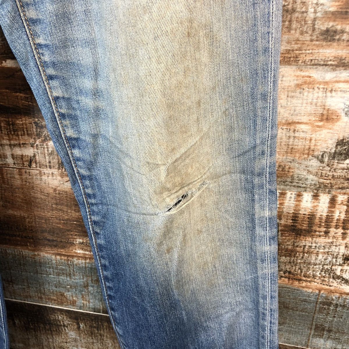Levi's DLL Levis 551 faded Blue jeans Denim Pants #C189 Size US 31 - 9 Thumbnail