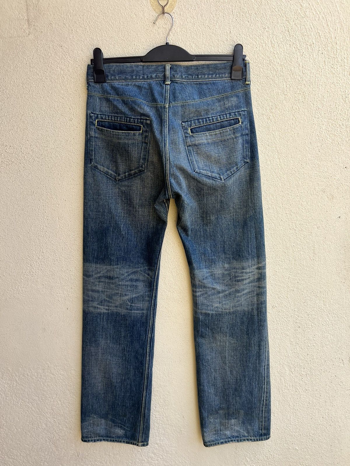 The Viridi-anne The Viridi-Anne Distressed Faded Stains Denim Selvedge Jeans Size US 30 / EU 46 - 22 Thumbnail