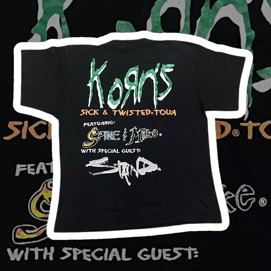 Band Tees Korn Sick & Twisted Tour 1997 Size US M / EU 48-50 / 2 - 2 Thumbnail