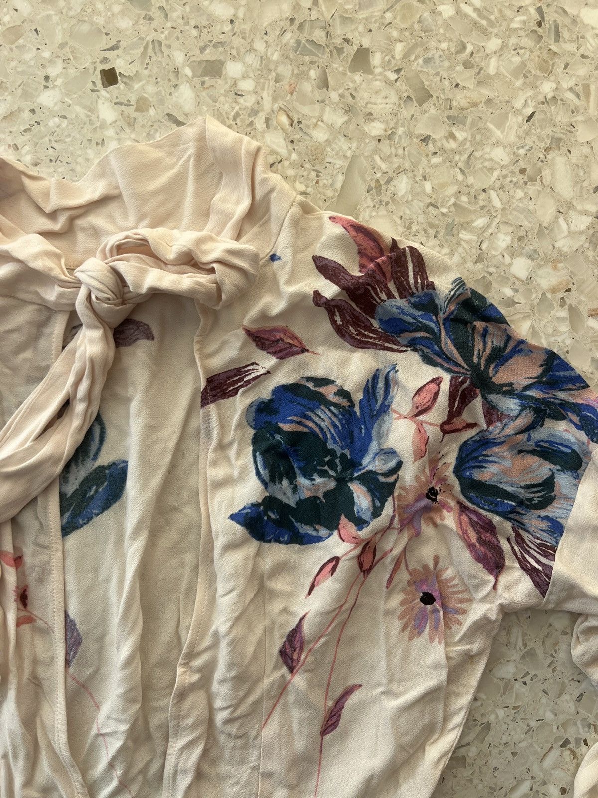 Free People Free People Long Sleeve Backless Dress Floral New XS pink Size XS / US 0-2 / IT 36-38 - 3 Thumbnail