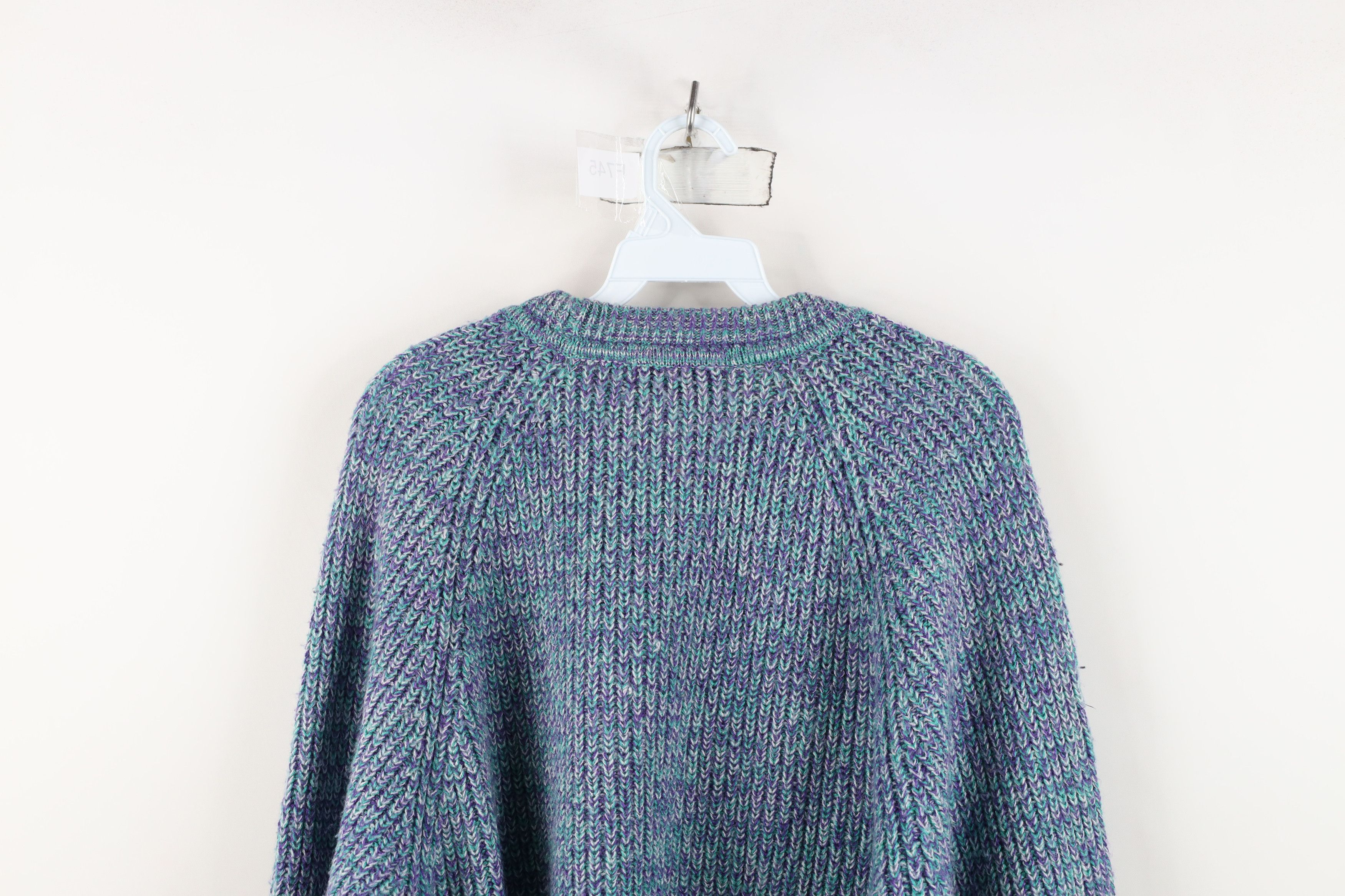Vintage Vintage 90s Streetwear Ribbed Knit Crewneck Sweater Acrylic Size US L / EU 52-54 / 3 - 10 Thumbnail