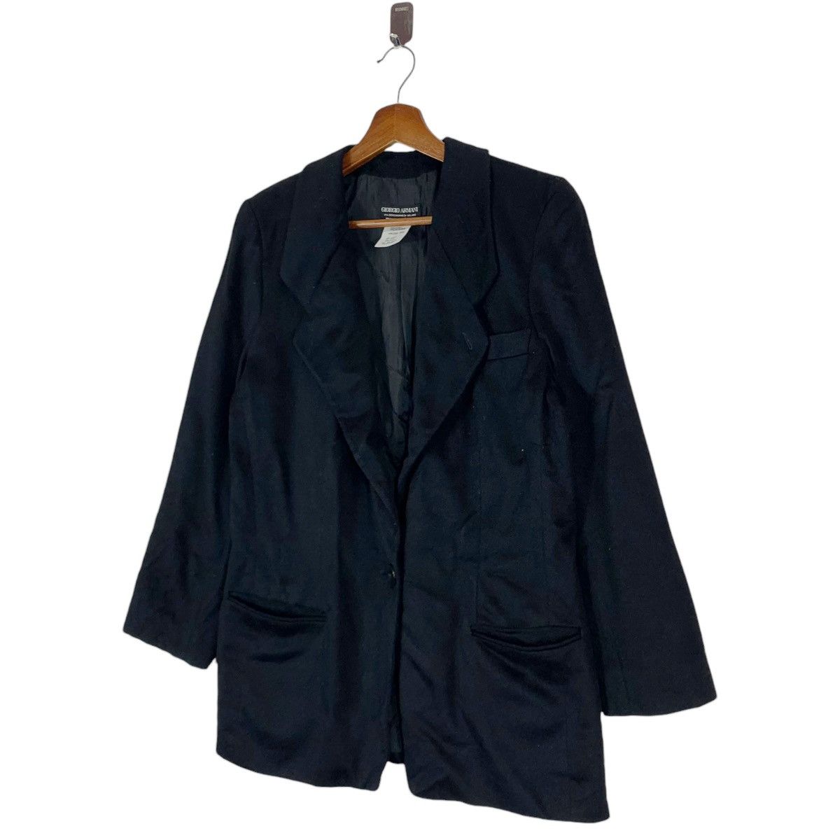 Armani Collezioni VINTAGE GIORGIO ARMANI COLLECTION WOOL COAT Size M / US 6-8 / IT 42-44 - 2 Thumbnail
