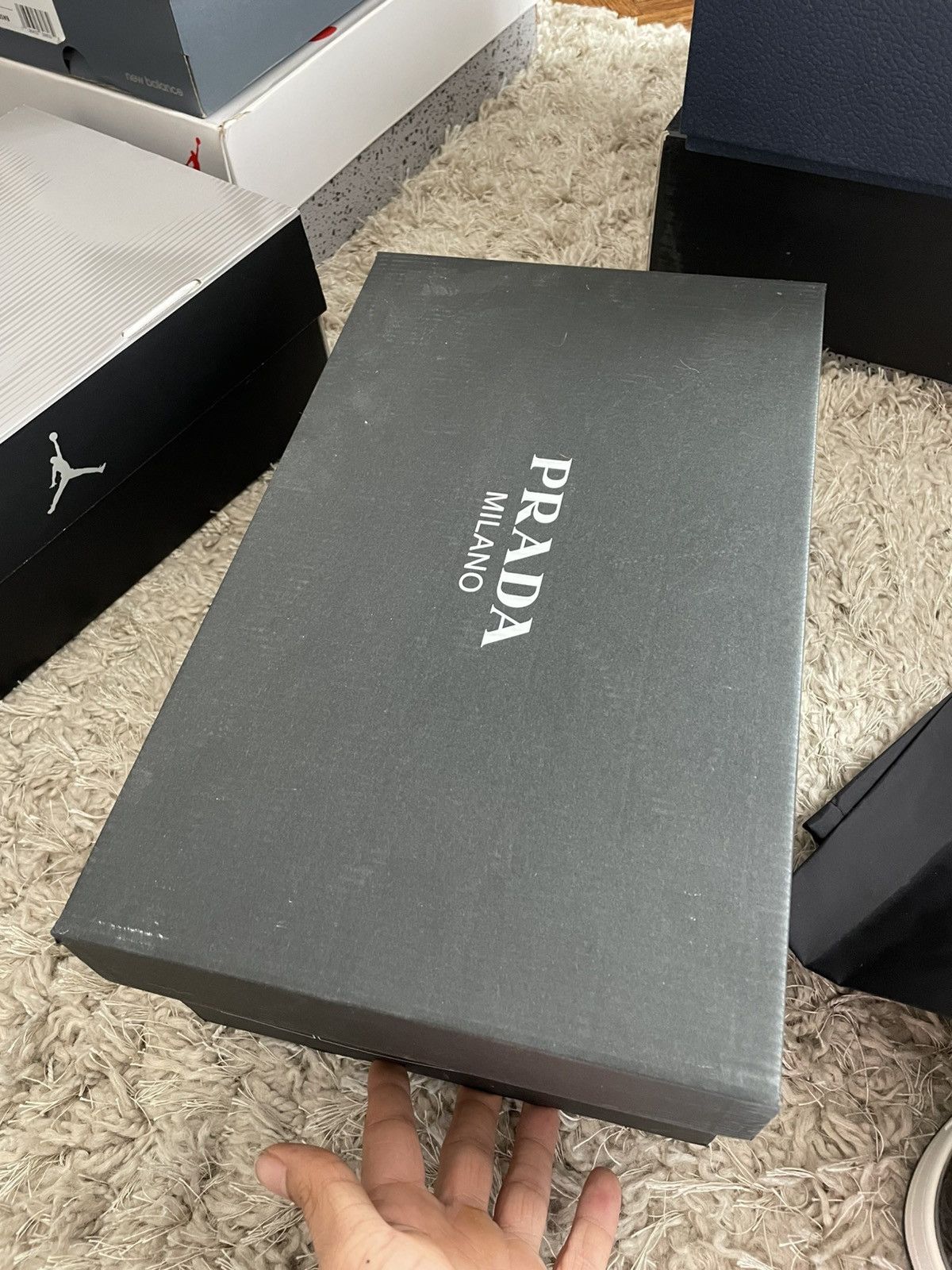 Prada Prada Downtown Leather Black/White Size US 12 / EU 45 - 14 Thumbnail
