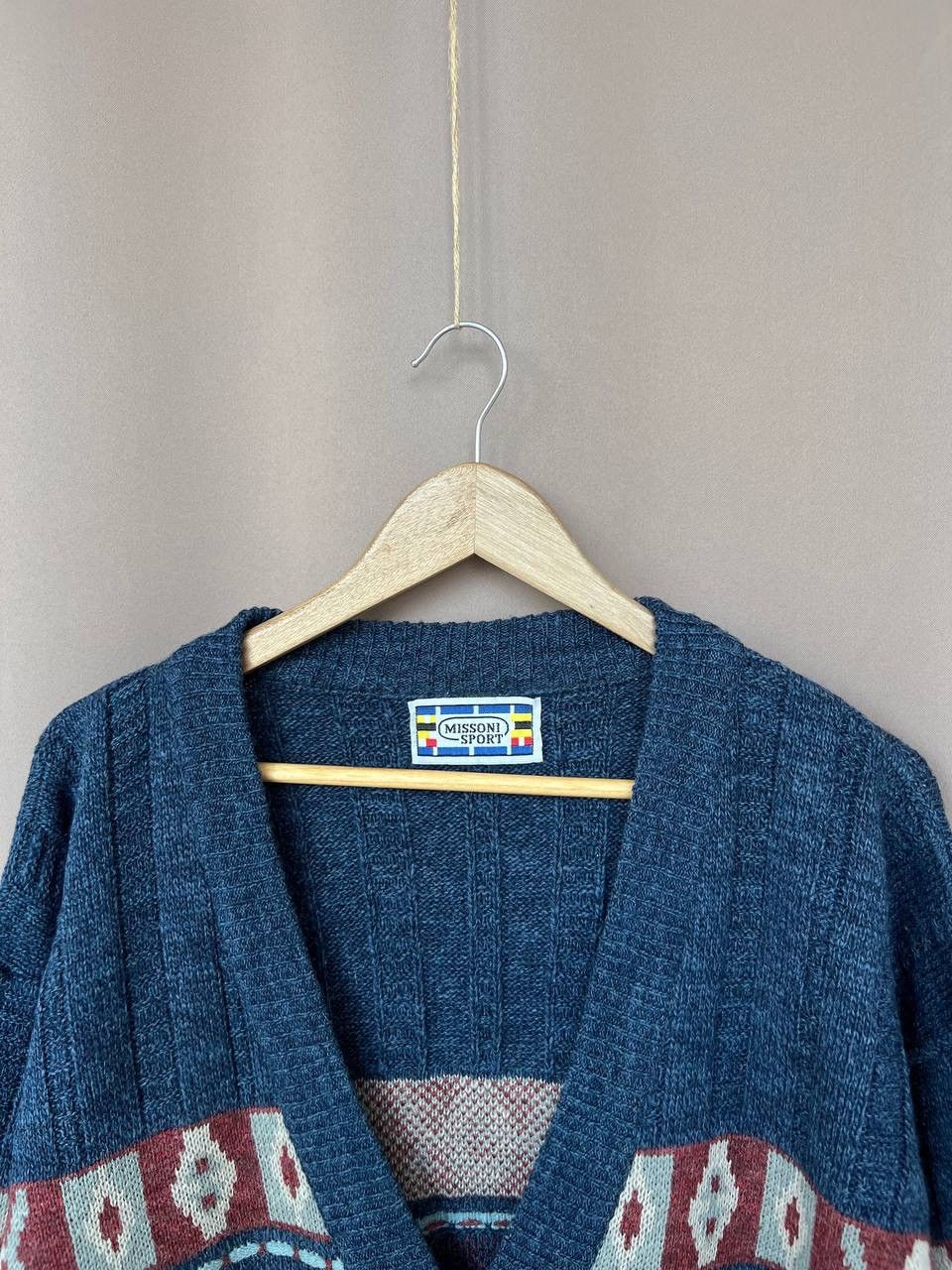 Missoni Missoni Sport Vintage Aztec Wool Cardigan Mens Size 54 L Size US L / EU 52-54 / 3 - 2 Thumbnail