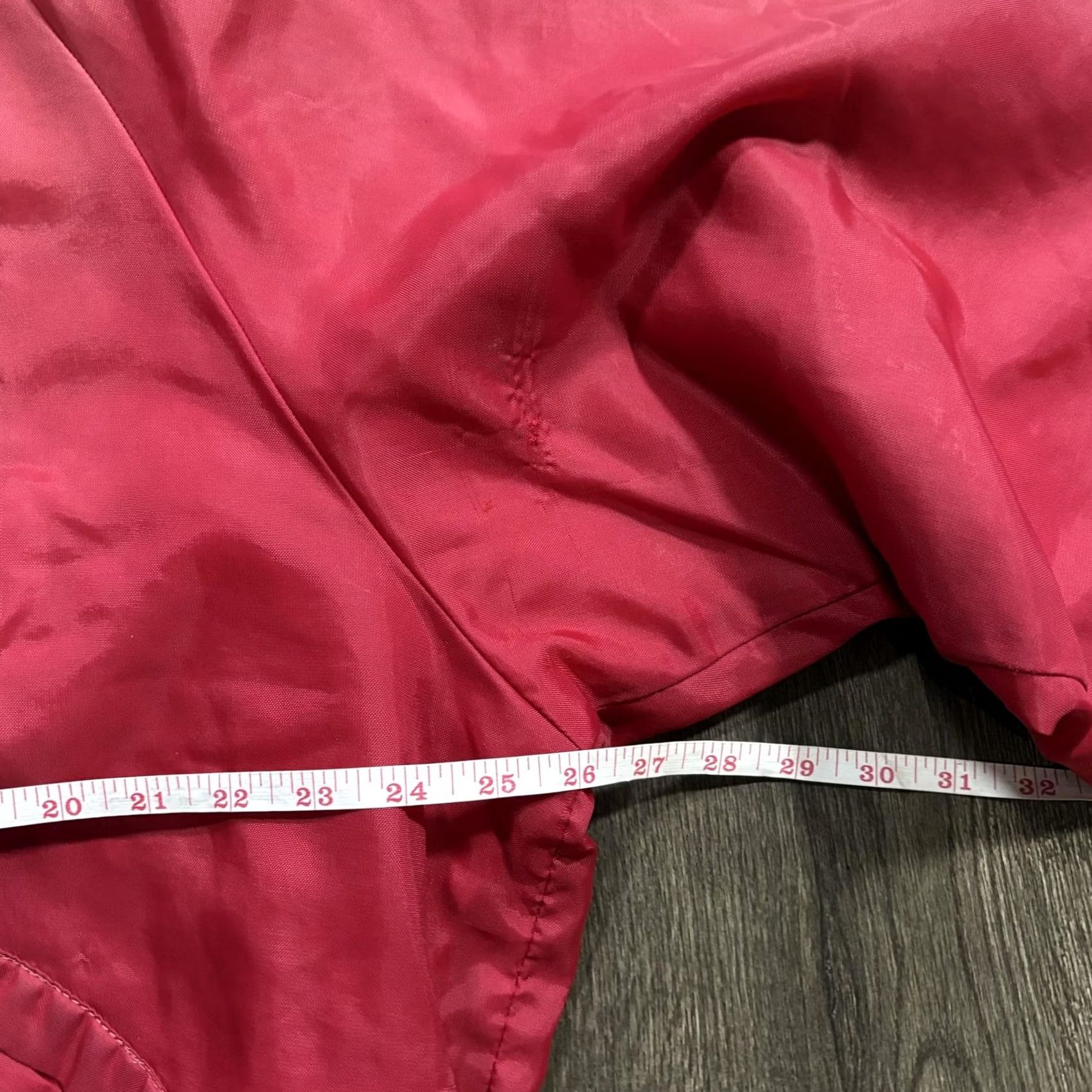 Vintage VINTAGE King Louie Mens XL Red CF Freightways Bomber Jacket, Satin Nylon, Varsity, Snap Front, Pockets, Embroidered Logo, Short Jacket Length, 1990s? Size US XL / EU 56 / 4 - 7 Thumbnail