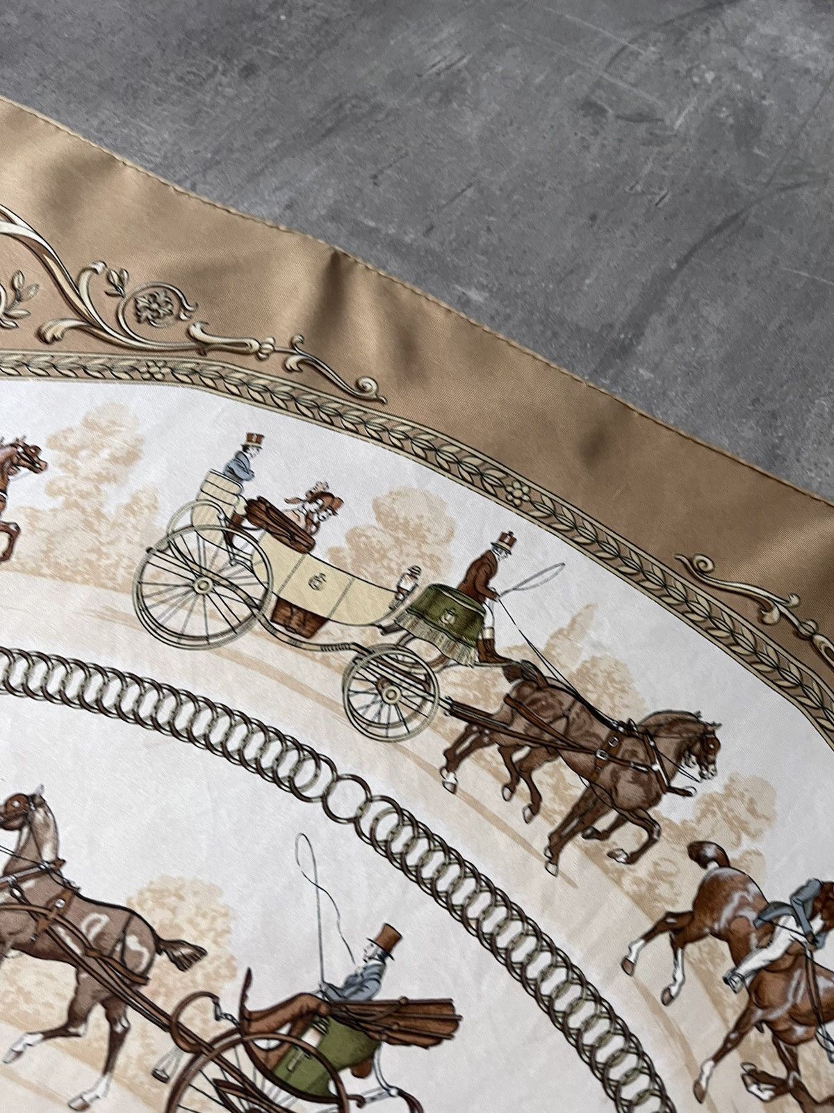 Hermes Hermes ''La Promenade De Longchamps'' by Ledoux silk scarf Size ONE SIZE - 13 Thumbnail