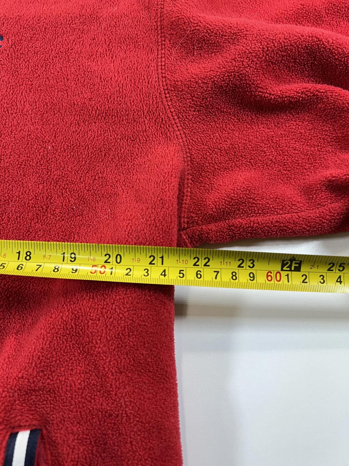 Tommy Jeans Tommy Jeans Red Fleece Half-Zip Pullover Sweater size L Size US L / EU 52-54 / 3 - 5 Thumbnail