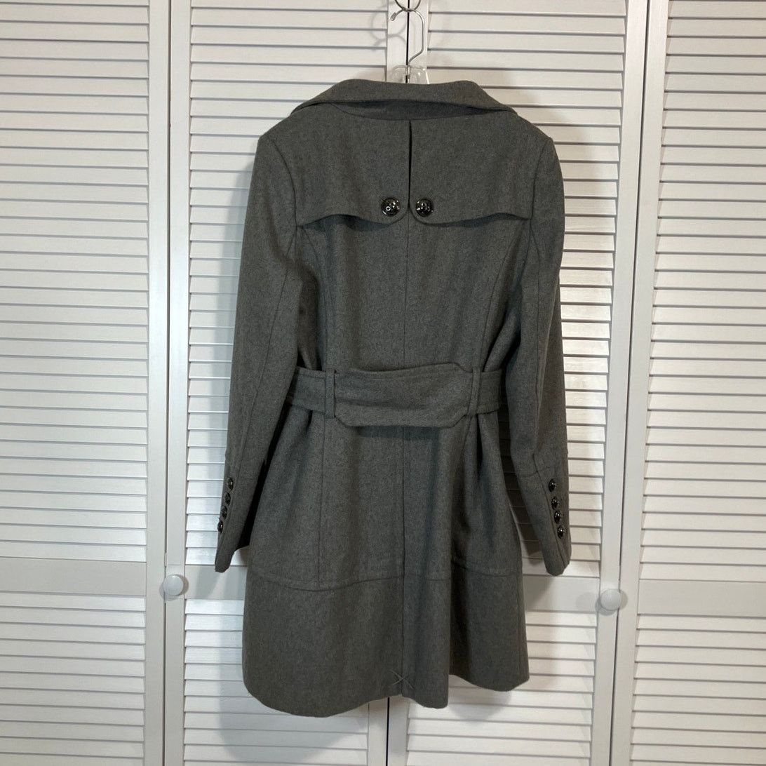 Black Rivet Black Rivet Gray Wool Mid Length Peacoat Trench Coat XL Size XL / US 12-14 / IT 48-50 - 2 Thumbnail