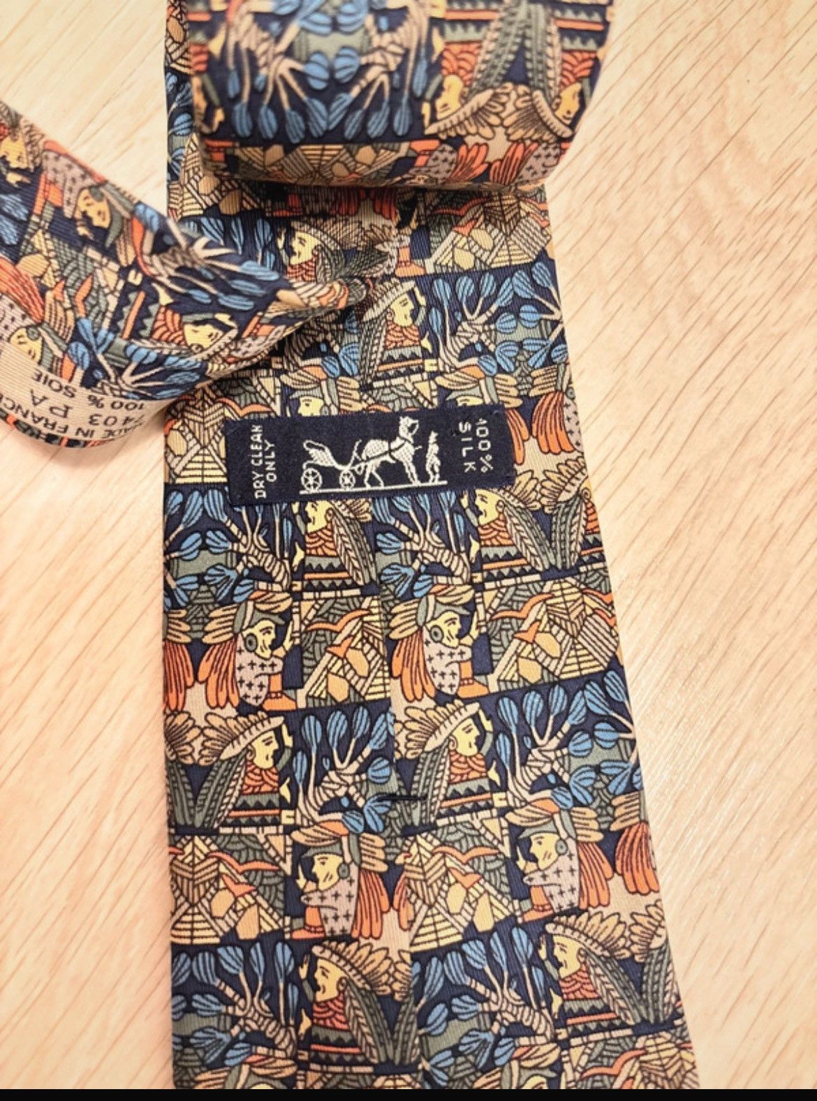 Hermes × Vintage Hermes silk tie Size ONE SIZE - 3 Thumbnail