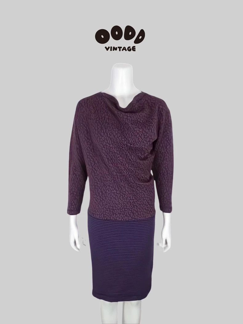 Issey Miyake Issey Miyake 80S Abstract Knit Dress Size US 36 / EU 52 - 1 Thumbnail