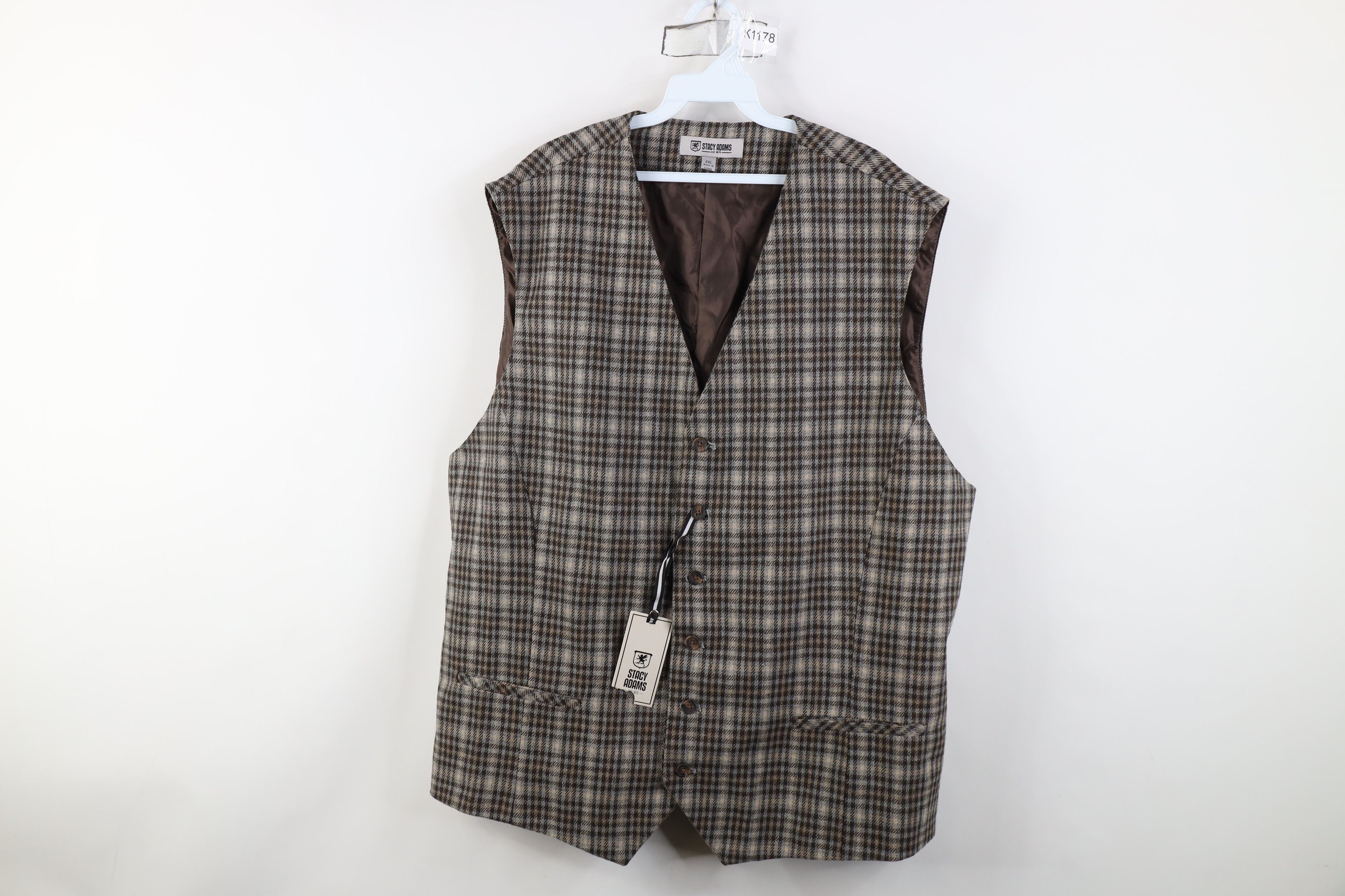 Vintage Deadstock Vintage Y2K Streetwear Back Suit Vest Jacket Size US XXL / EU 58 / 5 - 1 Thumbnail