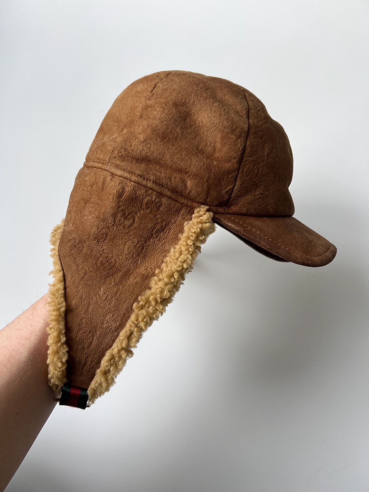 Gucci Gucci GG Monogram Sheepskin Hat Size ONE SIZE - 3 Thumbnail