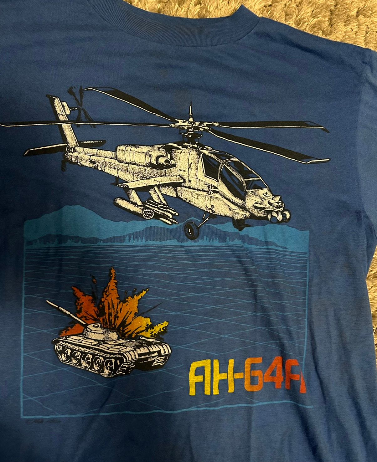 Vintage 90’s AH-64 apache helicopter shirt Size US L / EU 52-54 / 3 - 2 Preview