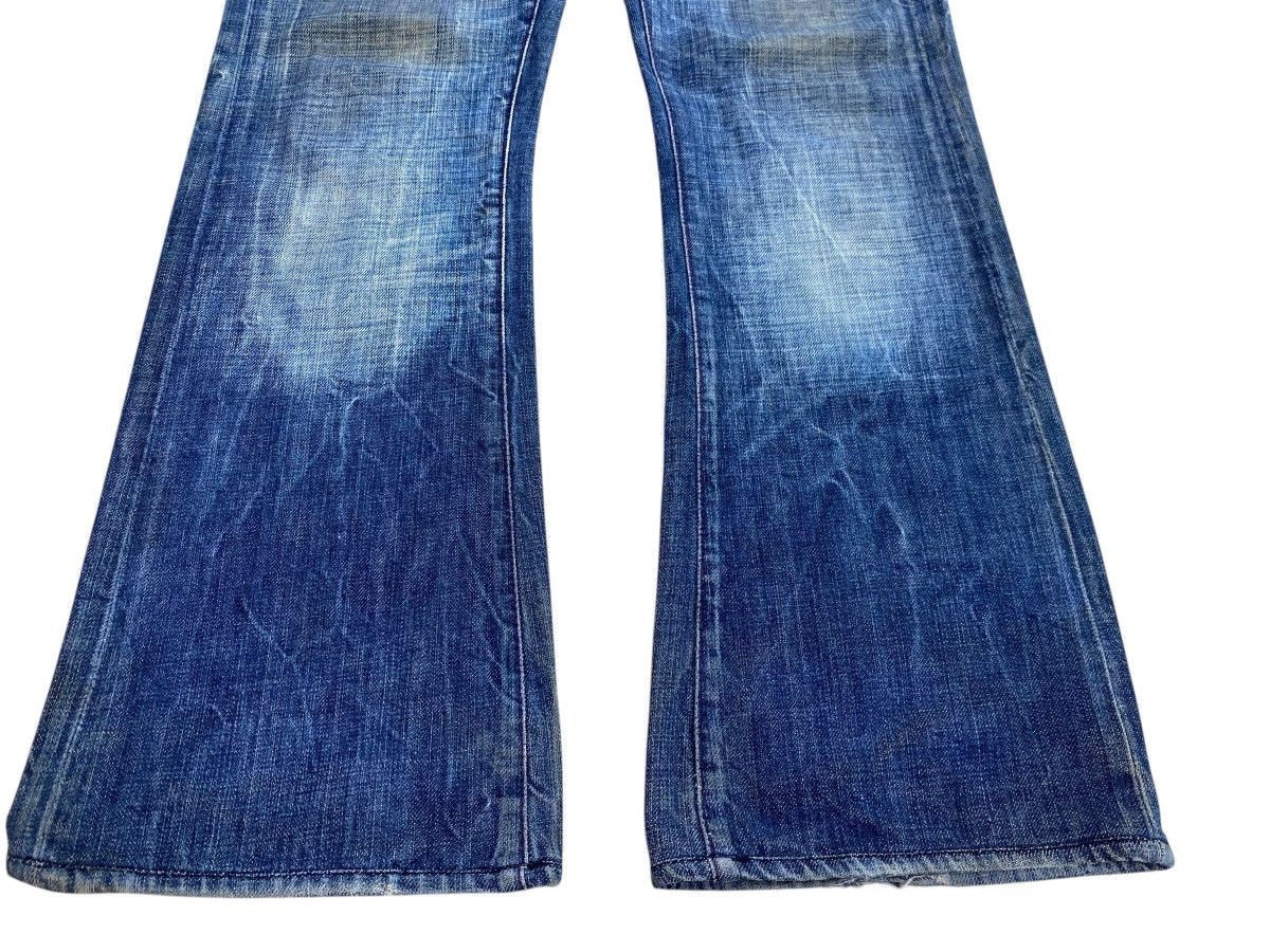 Energie Energie Flared Jeans Blue Washed Wide Leg Y2K Style Size US 31 - 5 Thumbnail