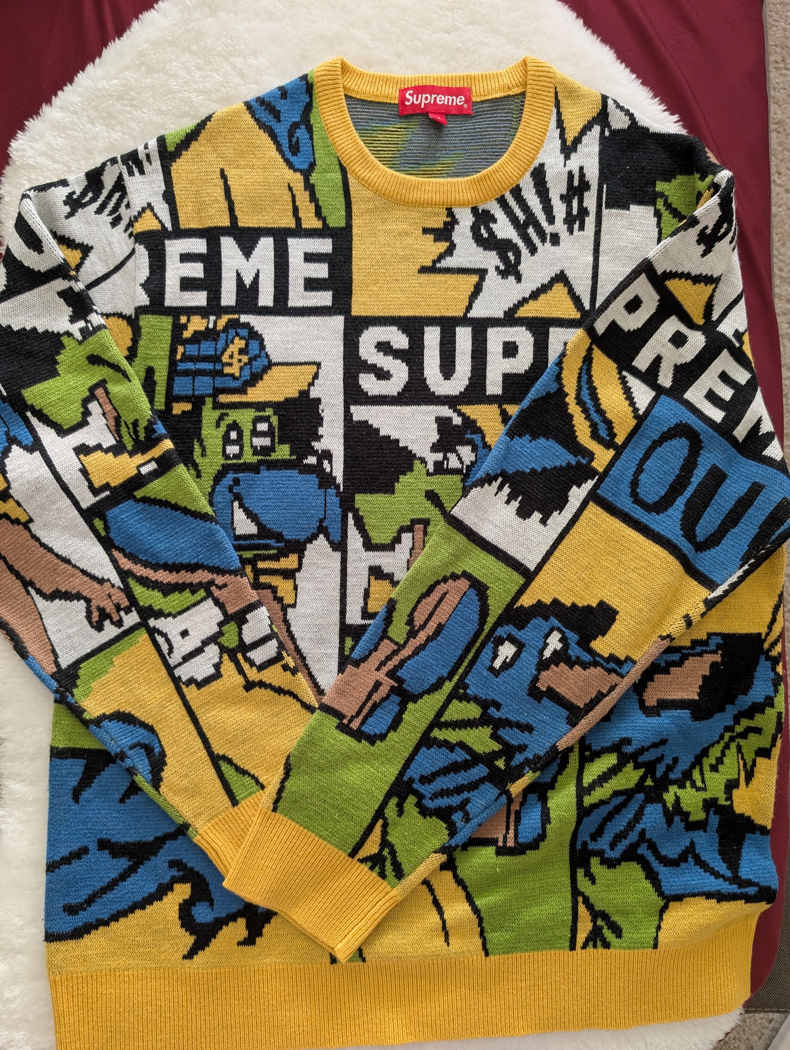 トップス Supreme Old English Printed Sweater Camo Supreme Old English Printed Sweater Mossy Oak Trebark Camo