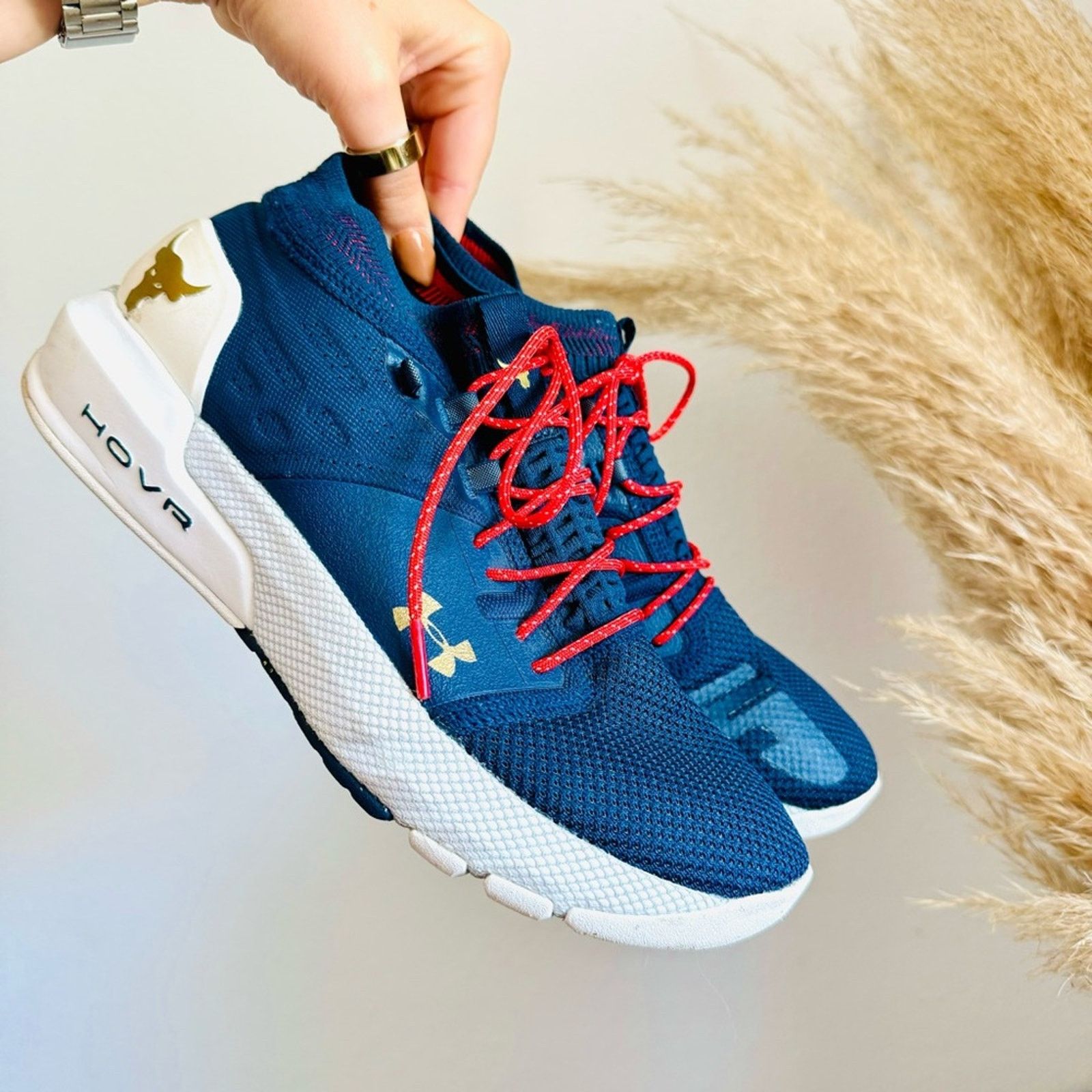 Under Armour UNDER ARMOUR Navy Blue Red White Collab Sneakers Shoes Size US 7.5 / EU 40-41 - 5 Thumbnail
