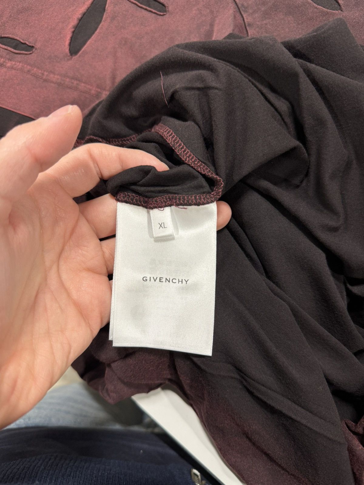 Givenchy Givenchy Cut Out T-Shirt NEW 900$ Size US XL / EU 56 / 4 - 4 Thumbnail