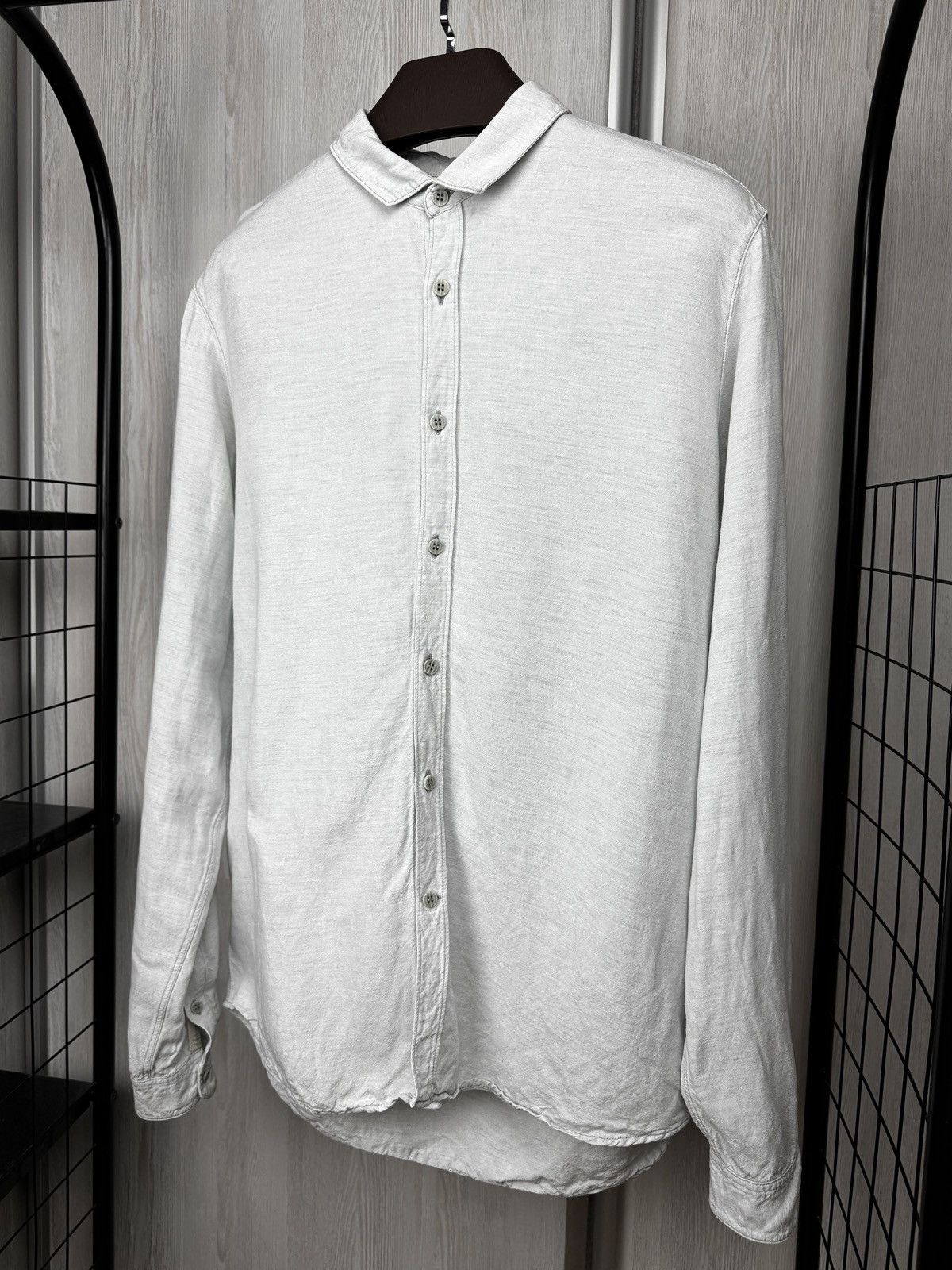 Freitag Freitag Light Grey Linen Modal E783 Mens Shirt Size US L / EU 52-54 / 3 - 7 Thumbnail