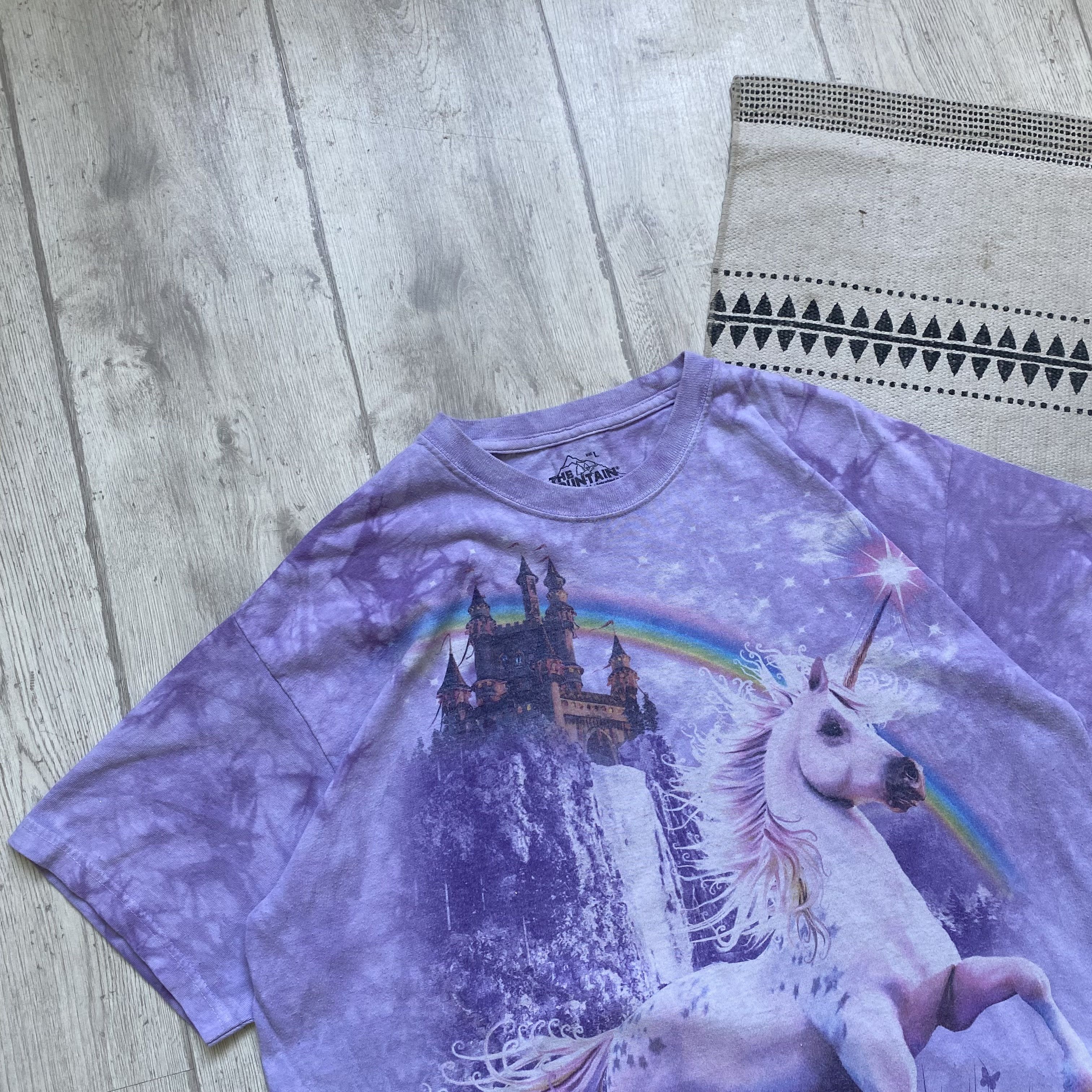 The Mountain 🦄 Vintage Unicorn Rainbow Tee tie-dye Y2K The Mountain Size US L / EU 52-54 / 3 - 2 Thumbnail