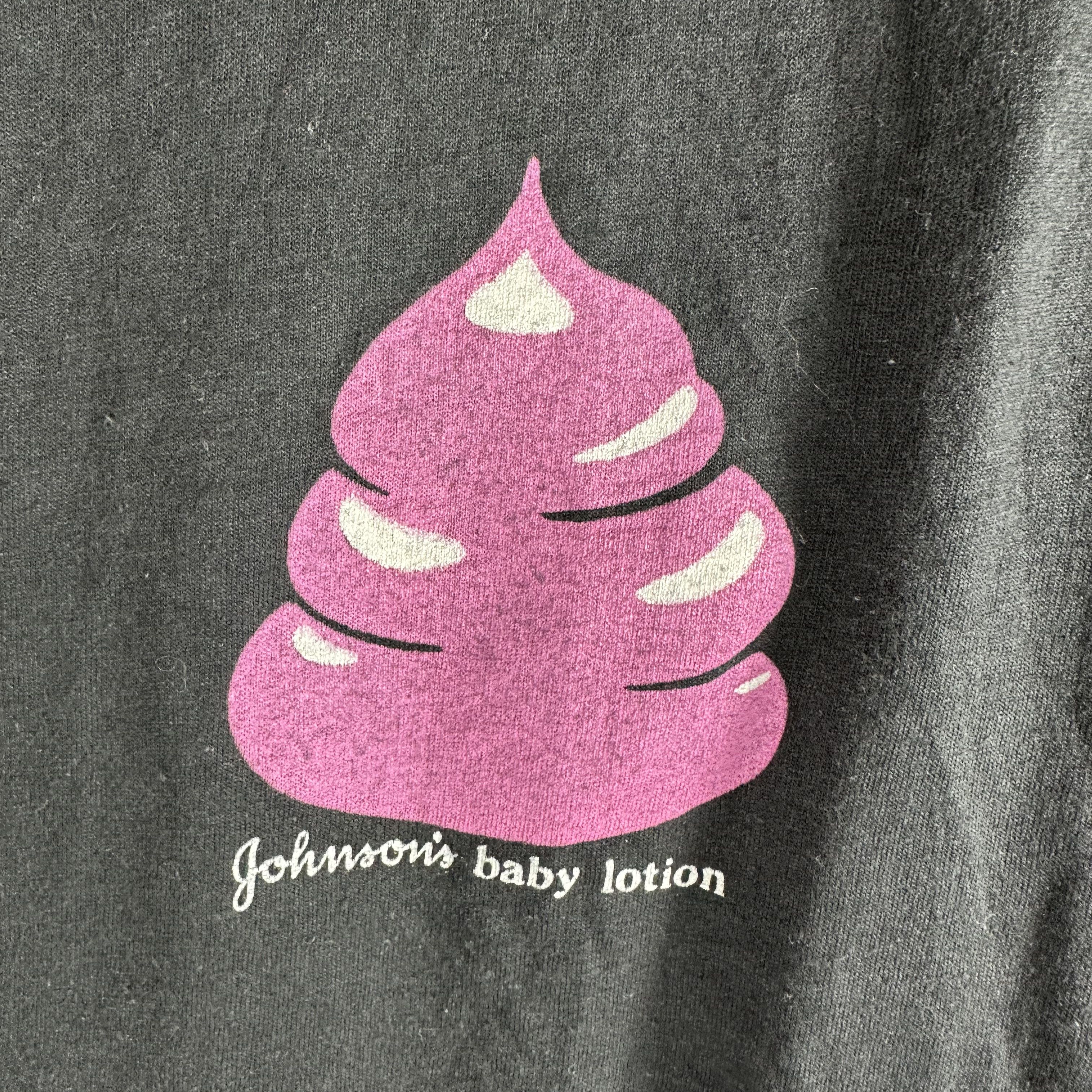 Vintage 1986 Johnson's Baby Lotion Adult's Back! Promo T-shirt Size US M / EU 48-50 / 2 - 2 Thumbnail