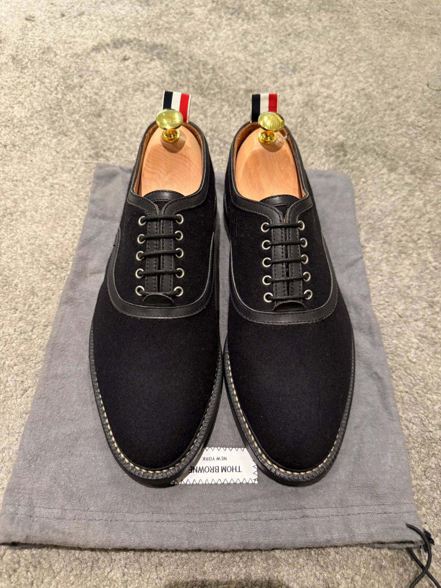 Thom Browne Thom Browne Rare Black Wooden Sole Derby US8 Size US 8 / EU 41 - 1 Thumbnail