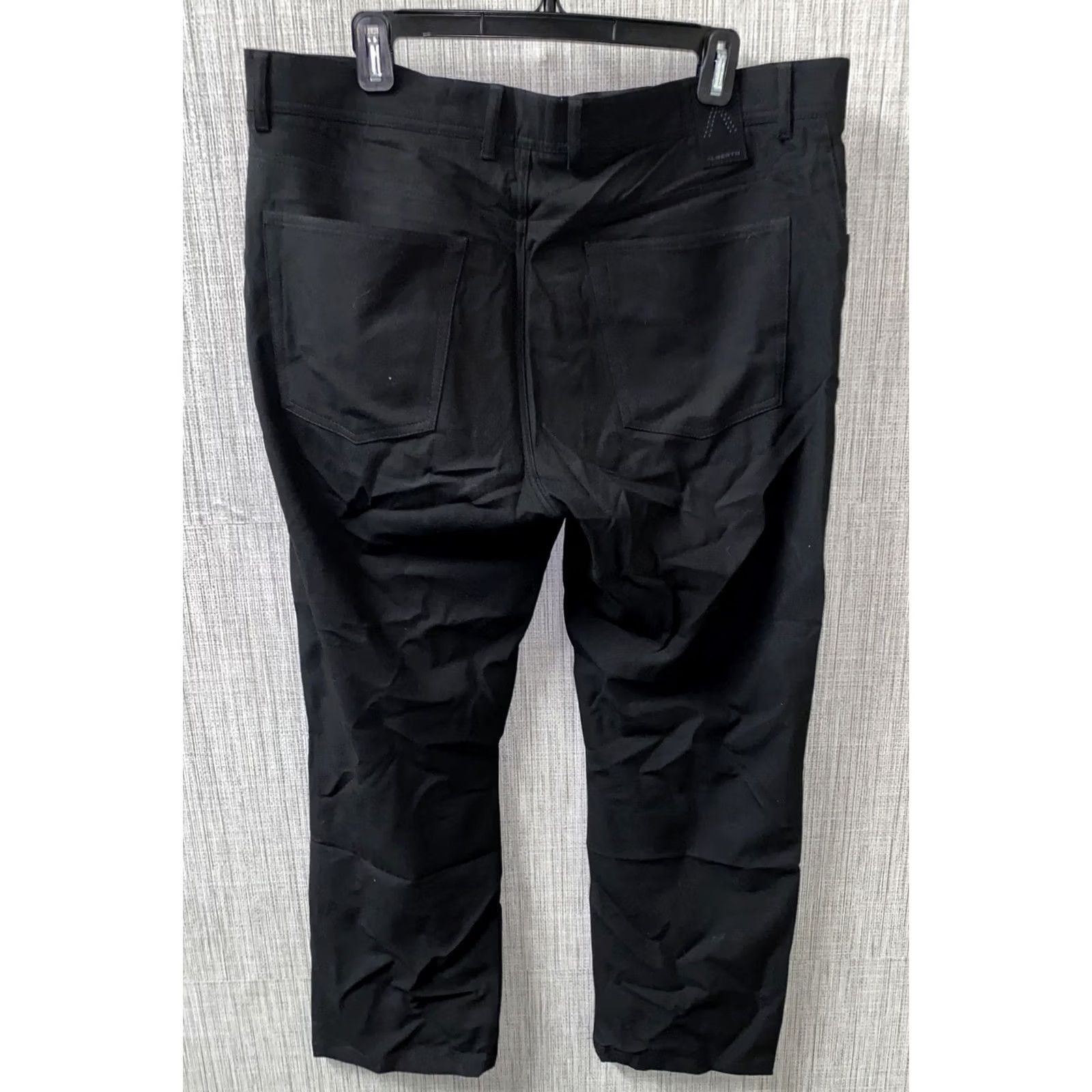 Vintage Alberto Mens Black Modern Fit Zip Fly Casual Pants - Size 36 X 34 - 38 In Size US 38 / EU 54 - 4 Thumbnail