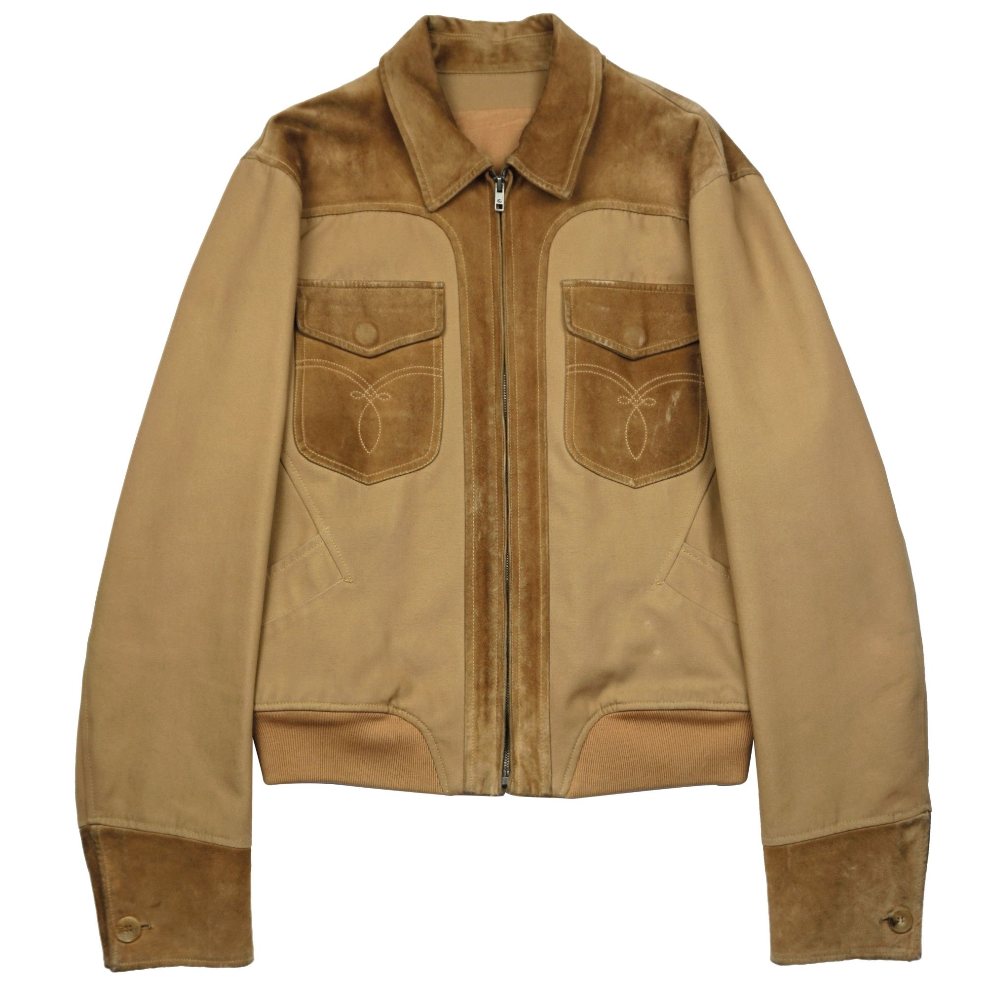 Gucci Gucci by Tom Ford SS04 Suede Western Jacket Size US M / EU 48-50 / 2 - 1 Thumbnail