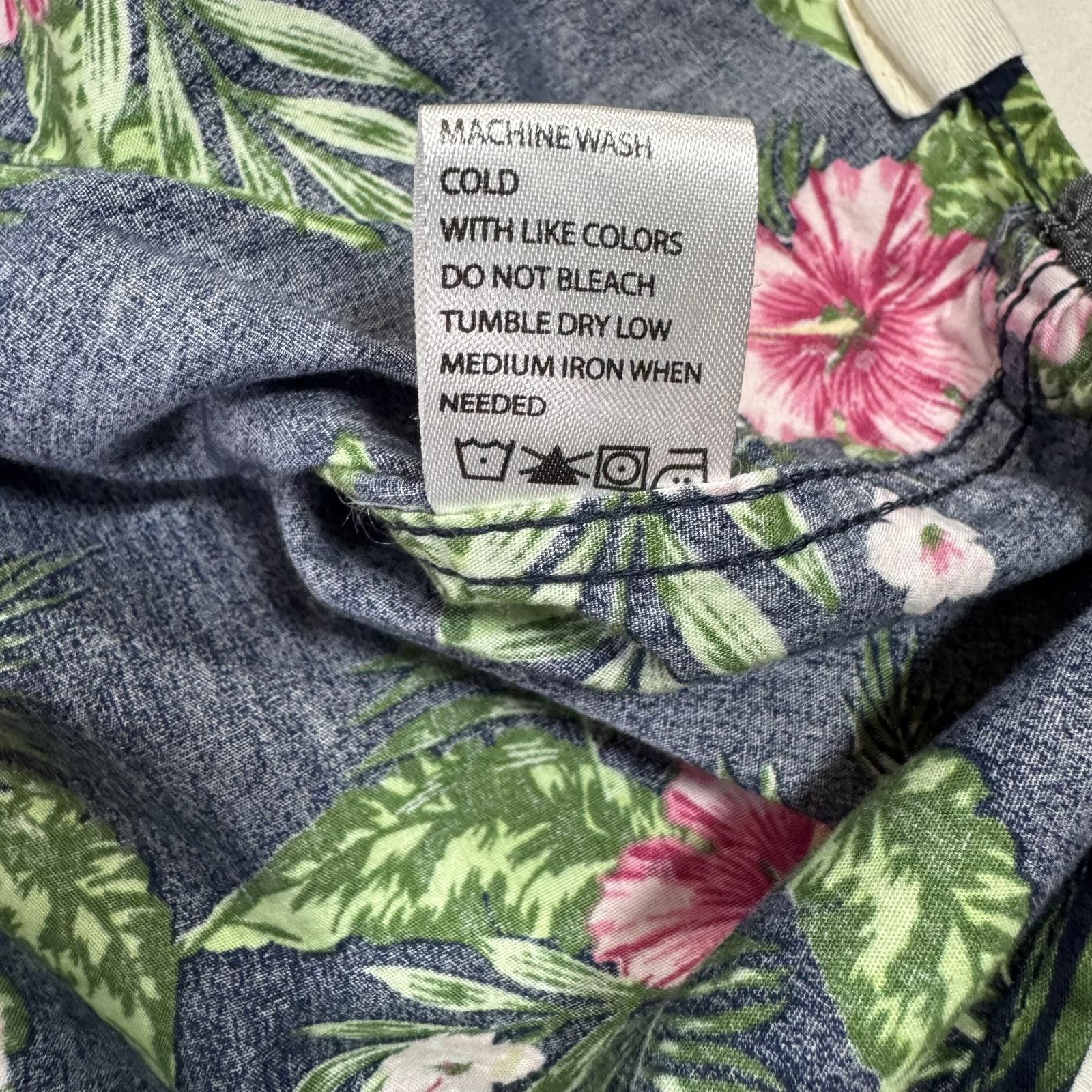 Free People FREE PLANET Button Up Shirt Men's 3X Blue Sleeve Hawaiian Size US XXL / EU 58 / 5 - 10 Thumbnail