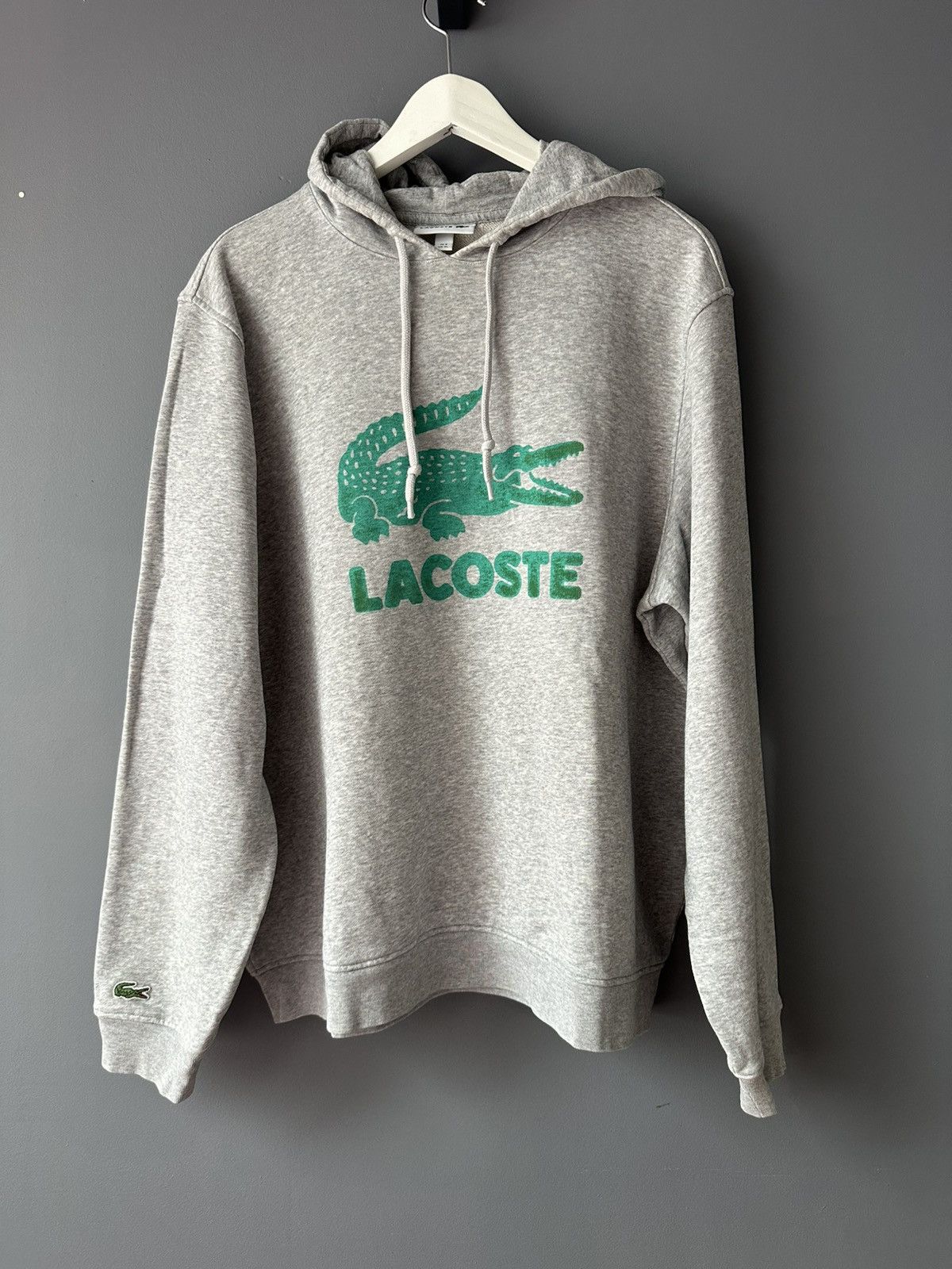Lacoste LACOSTE - HOODED FLEECE SWEATSHIRT WITH PRINTED LOGO Size US XL / EU 56 / 4 - 1 Thumbnail