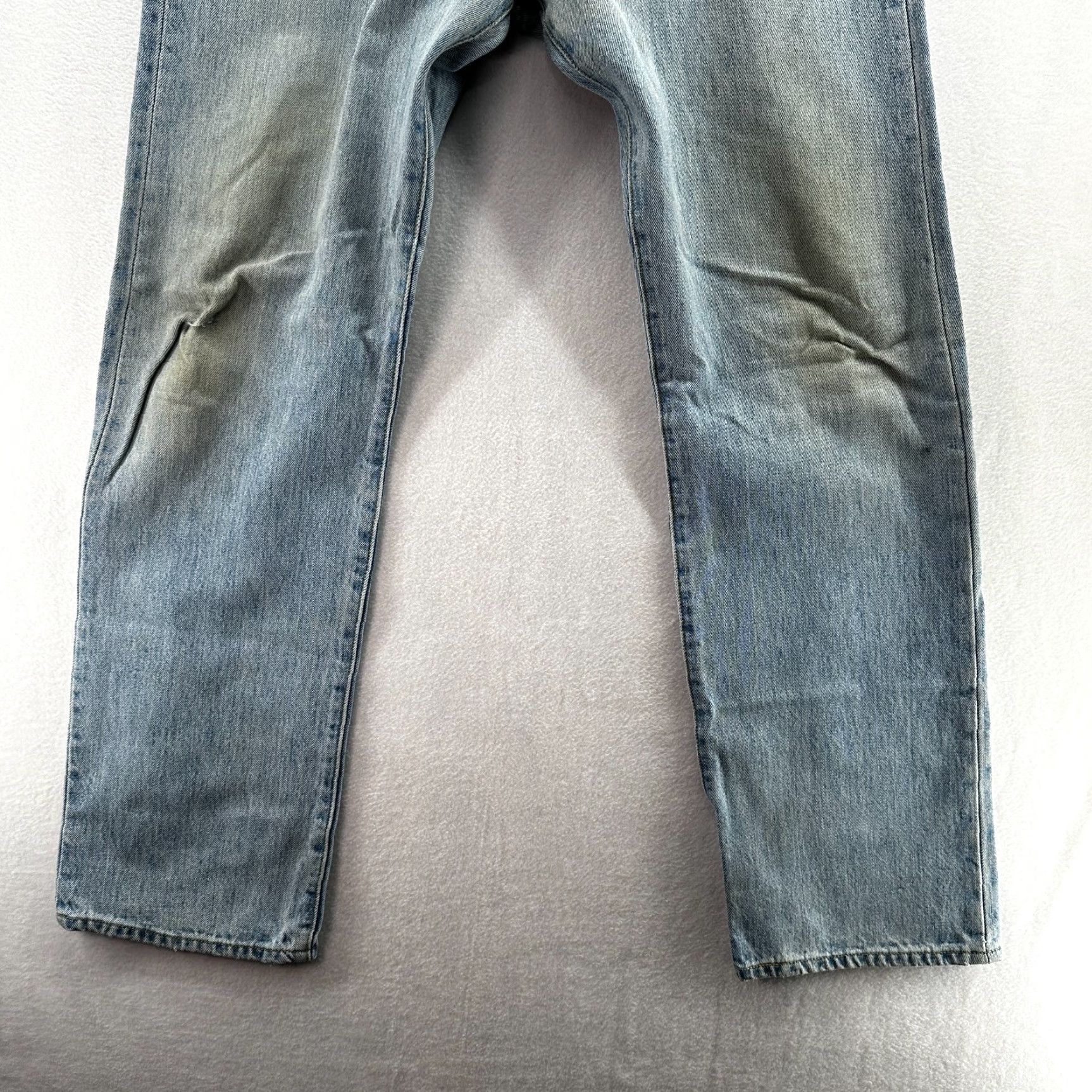 Levi's VINTAGE Levi's 501 Denim Jeans Button Fly 34x32 Men Blue Light Levi's Straight Adult Regular Mens Jeans Size US 34 / EU 50 - 4 Thumbnail