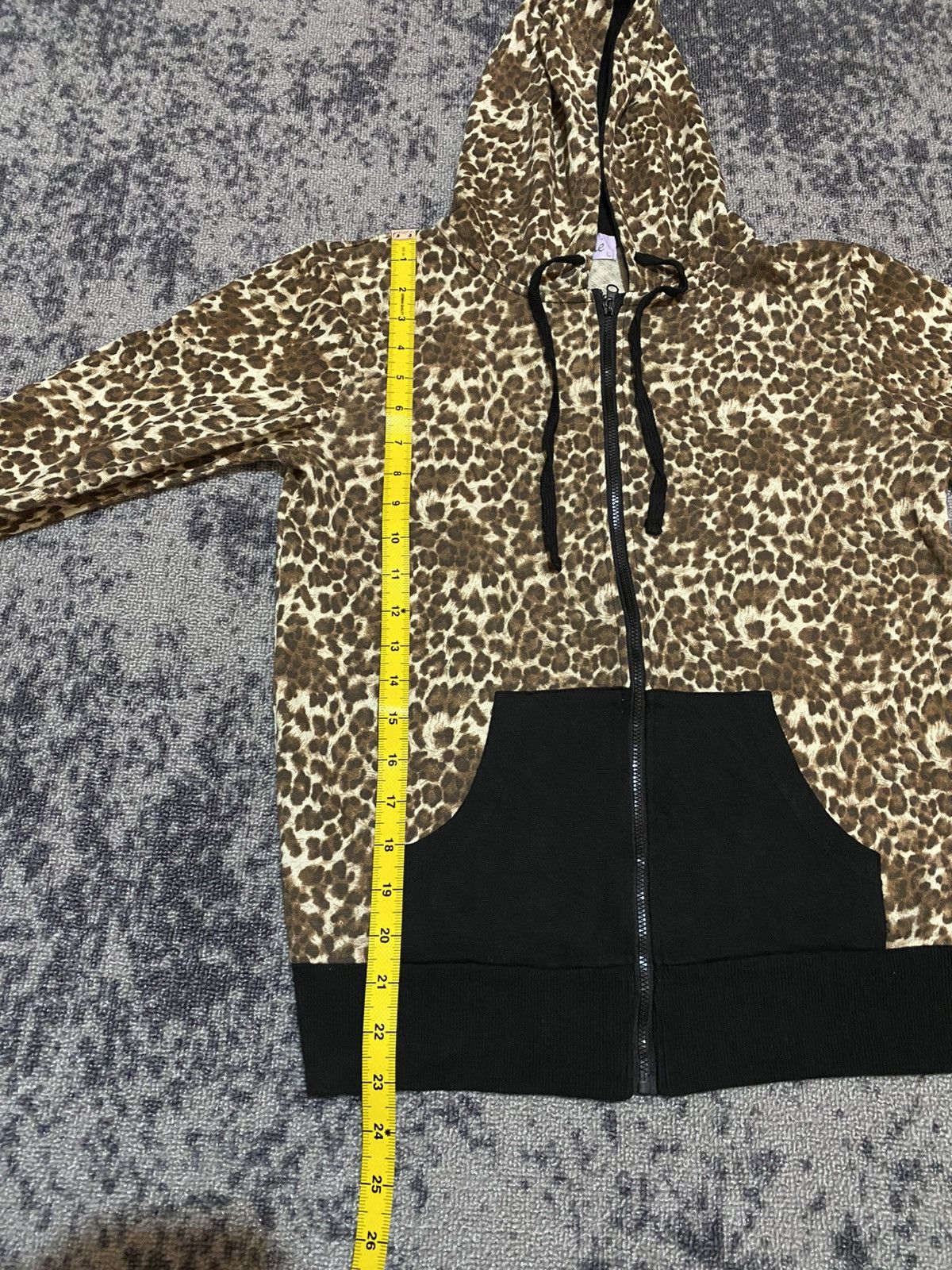 Japanese Brand Y2k ETIENNE LEOPARD POEM IFSIXWASNINE LGB STYLE ZIP HOODIE Size US M / EU 48-50 / 2 - 6 Thumbnail