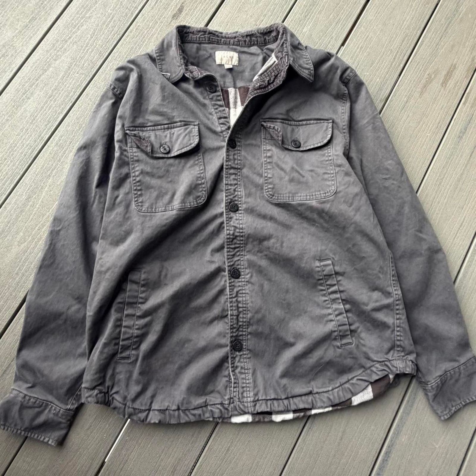 JACHS NY Grey button up jacket Size US XL / EU 56 / 4 - 1 Thumbnail
