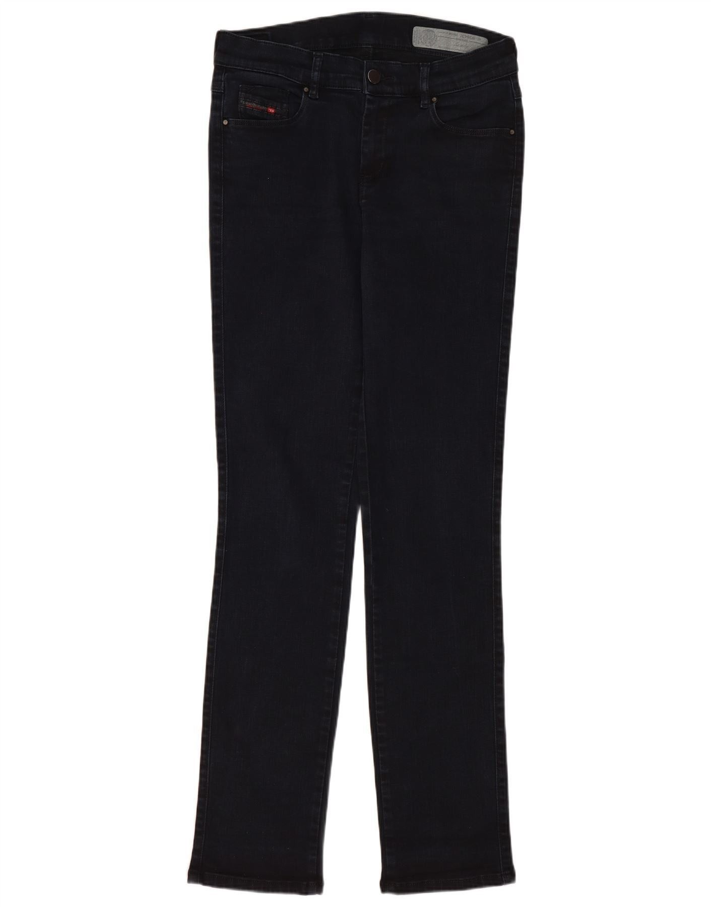 Diesel Womens Sandy Regular Slim Straight Jeans W28 L32 Navy Blue C Size 42" / US 20 - 1 Thumbnail