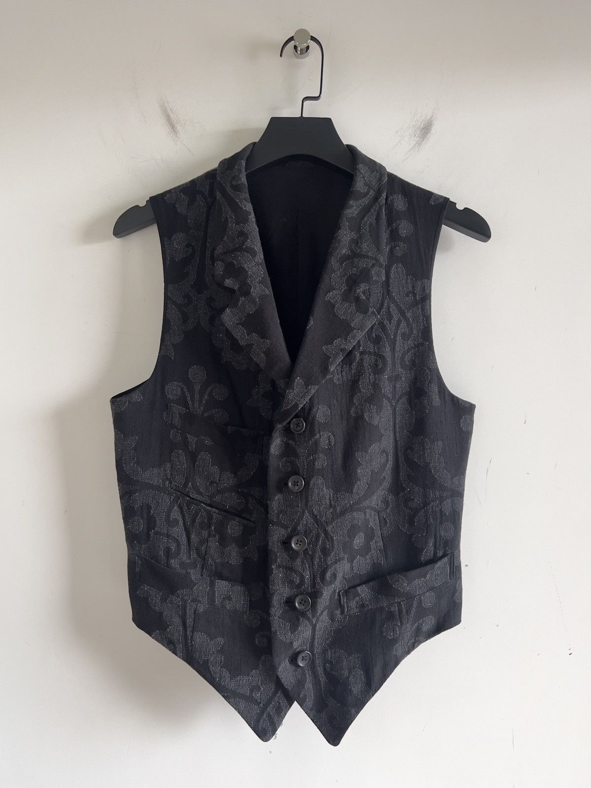 Yohji Yamamoto Yohji Yamamoto Pour Homme INDIAN LEFT DECORATIVE CLOTH VEST Size US M / EU 48-50 / 2 - 5 Thumbnail