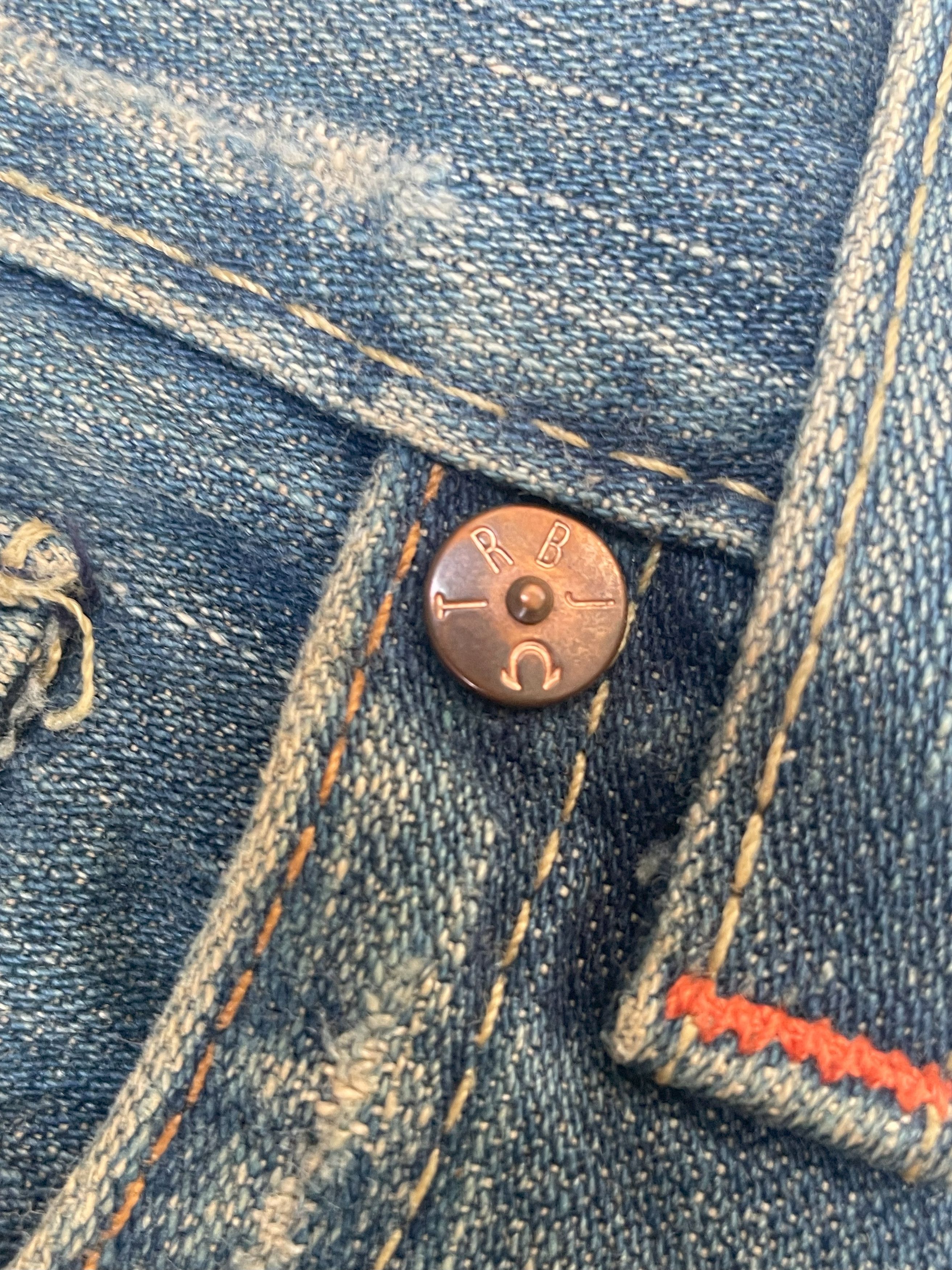 True Religion Vintage True Religion Distresed Size US 33 - 13 Thumbnail